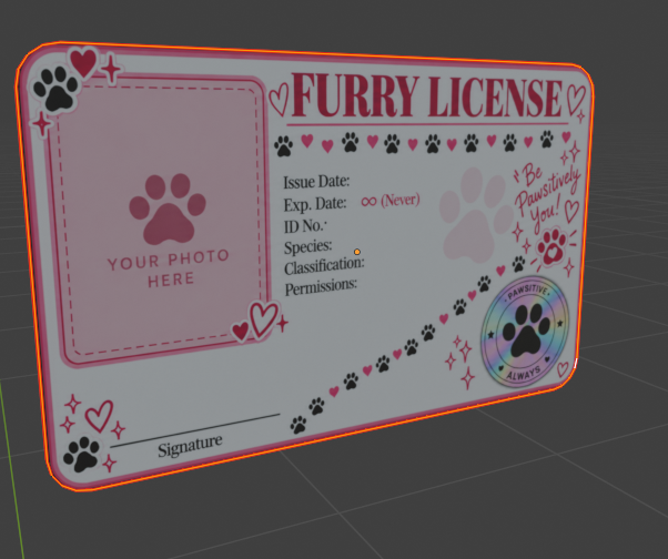 Furry License!