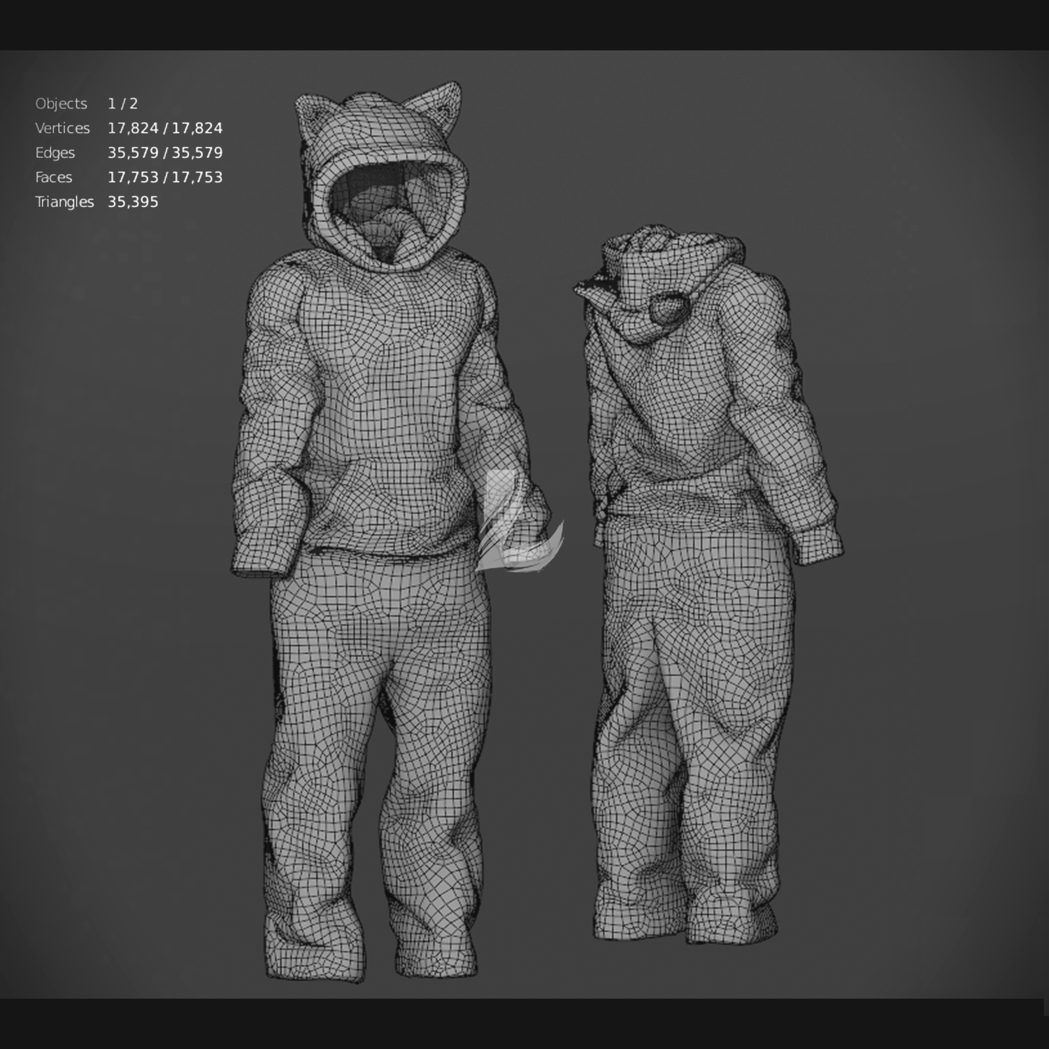 COUPLE PLUSH COSTUME (Personal and Commercial)