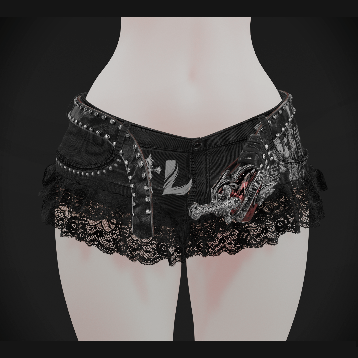 CUTE SHORTS + BELT (Personal and commercial)