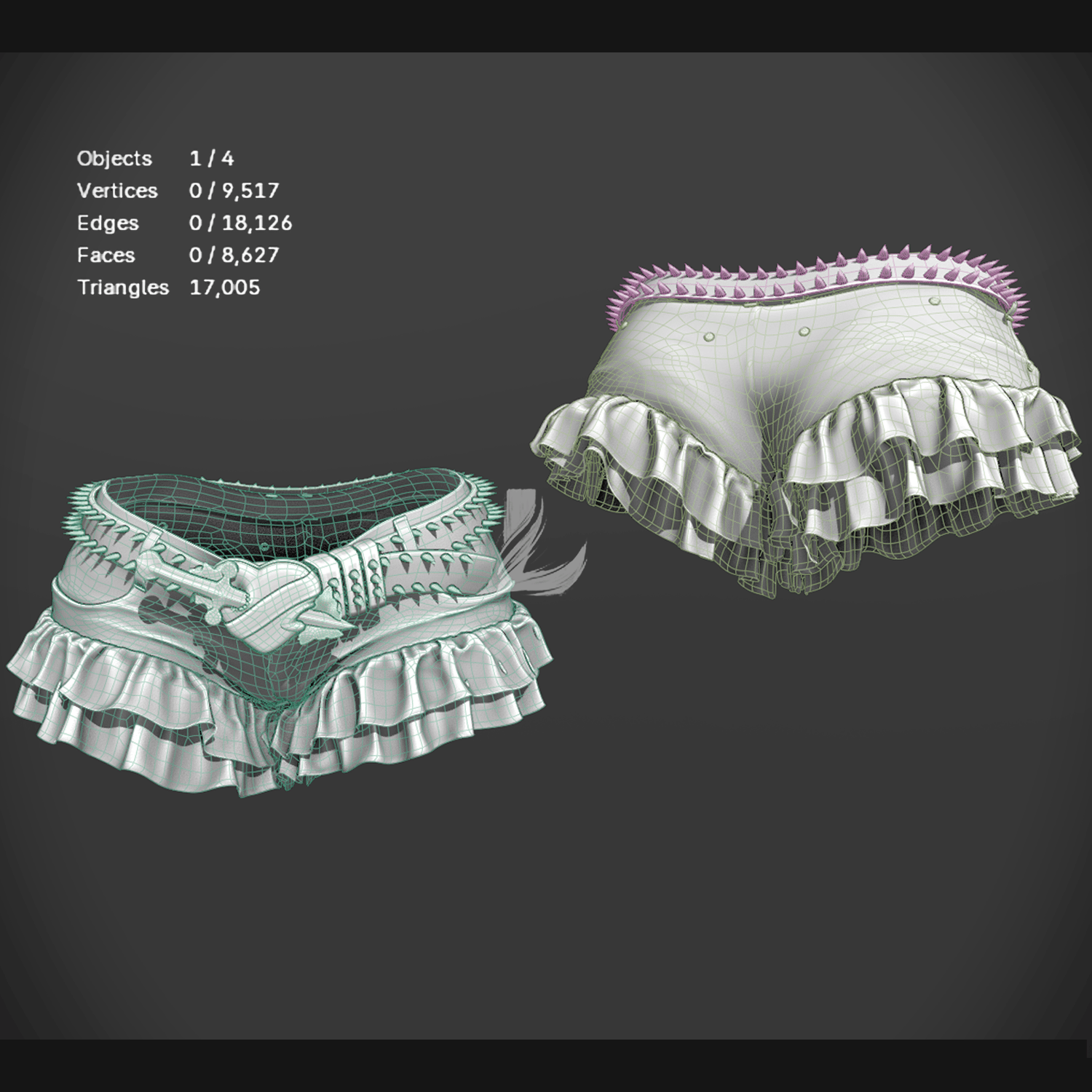 CUTE SHORTS + BELT (Personal and commercial)