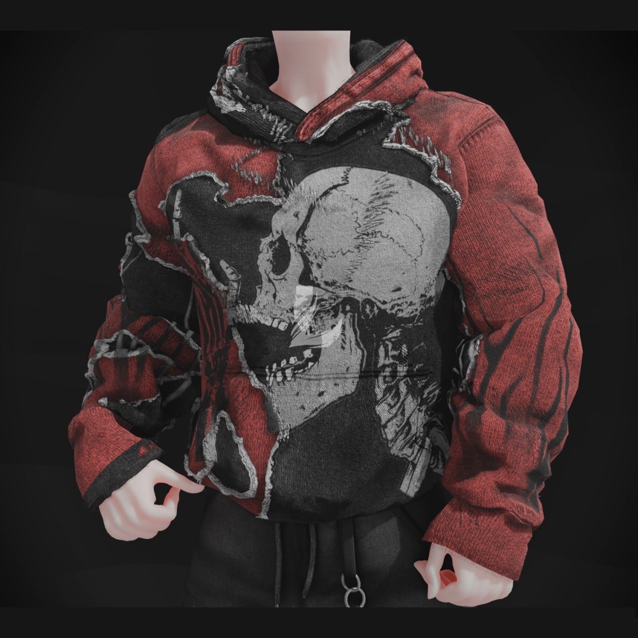 RIPPED HOODIE - Akii (Personal and Commercial)