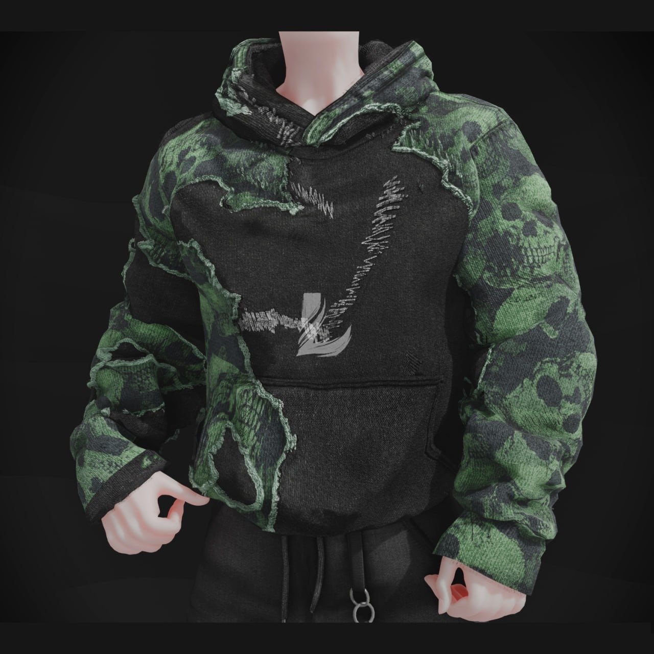 RIPPED HOODIE - Akii (Personal and Commercial)