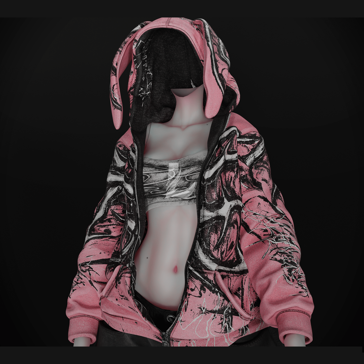 BUNNY HOODIE (Personal and commercial)