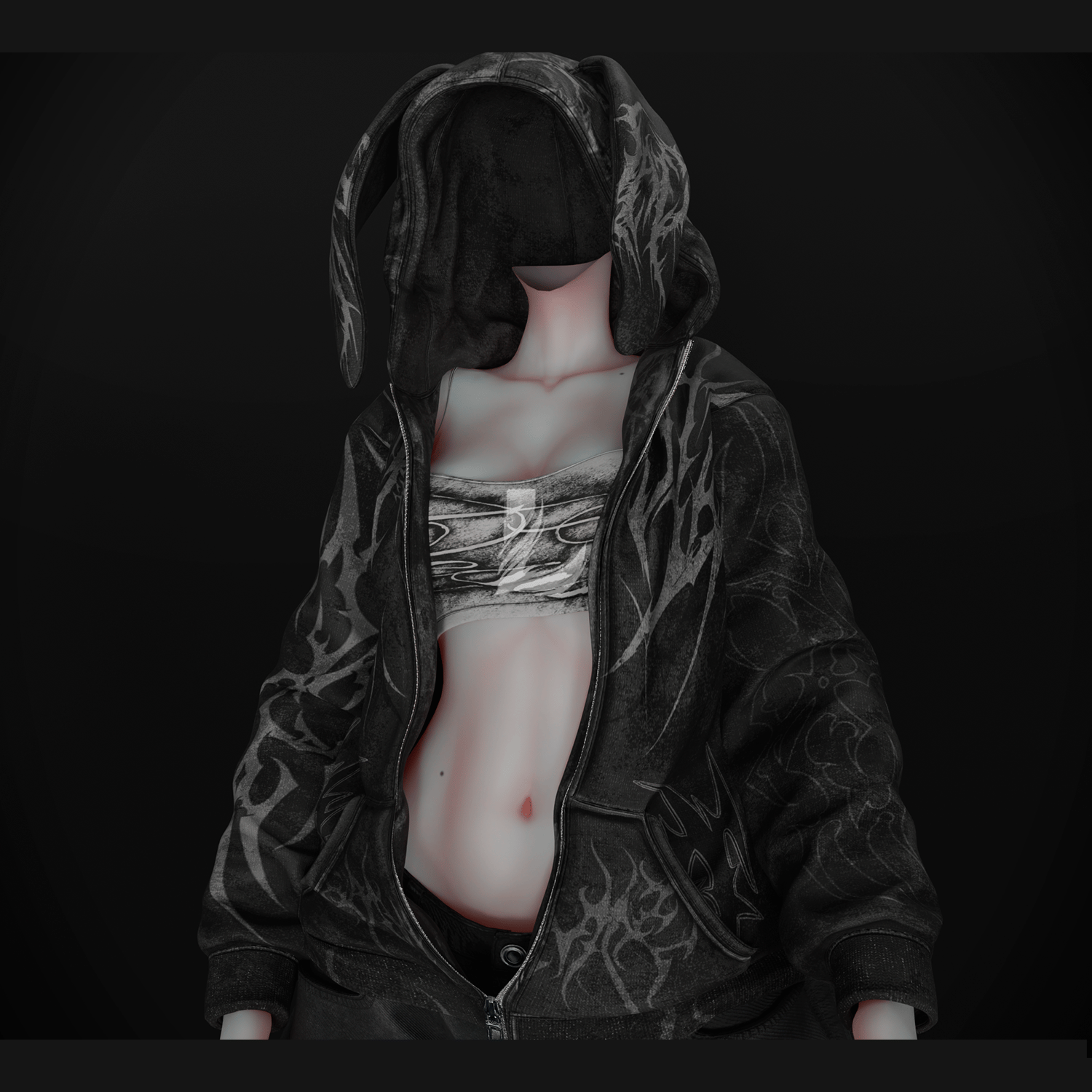 BUNNY HOODIE (Personal and commercial)