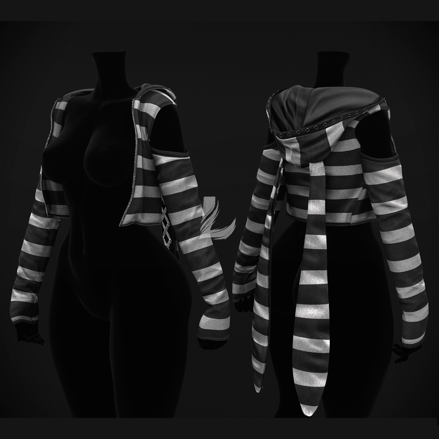 EMO BUNNY HOODIE (Personal and Commercial)