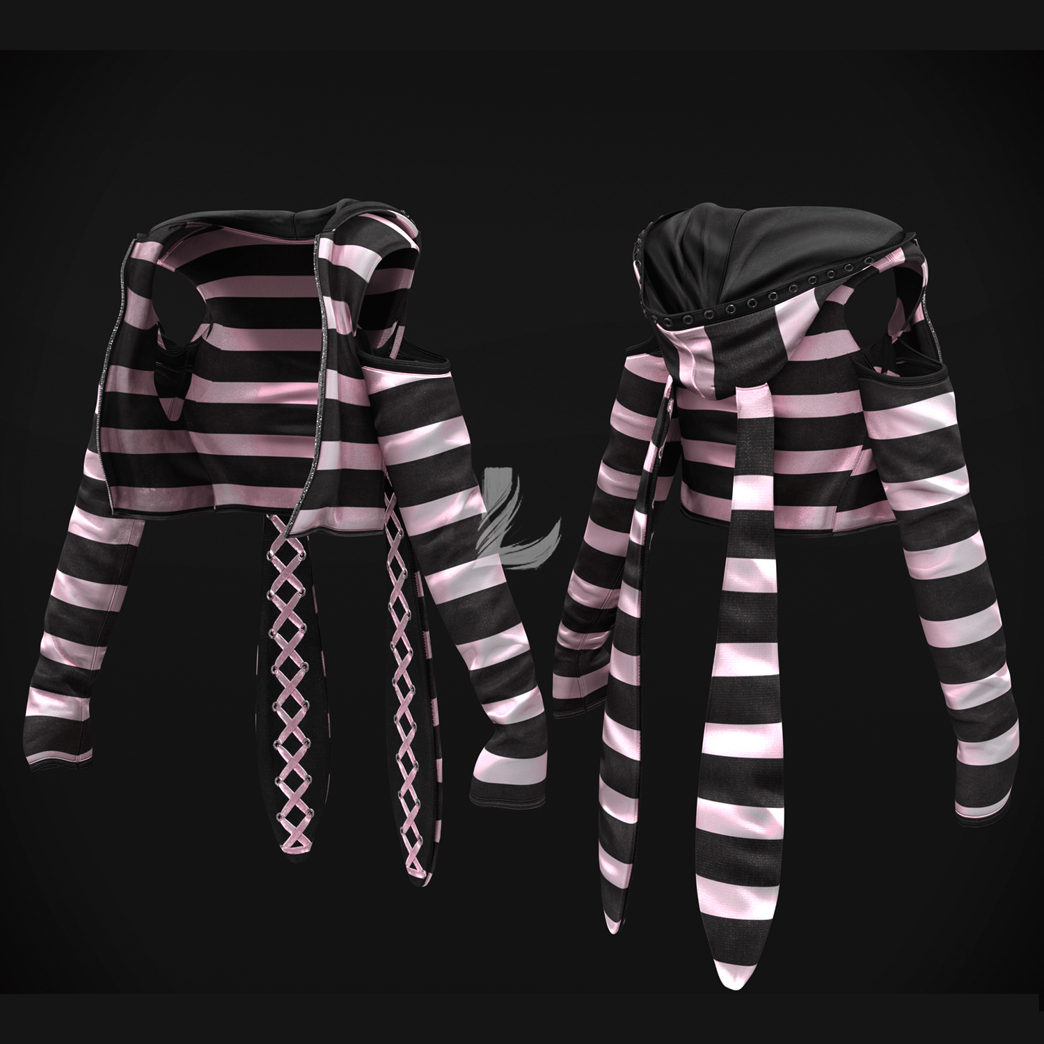 EMO BUNNY HOODIE (Personal and Commercial)