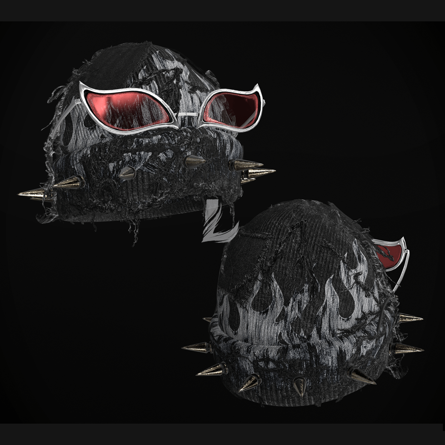 FRAYED BEANIE + GLASSES (Personal and commercial)