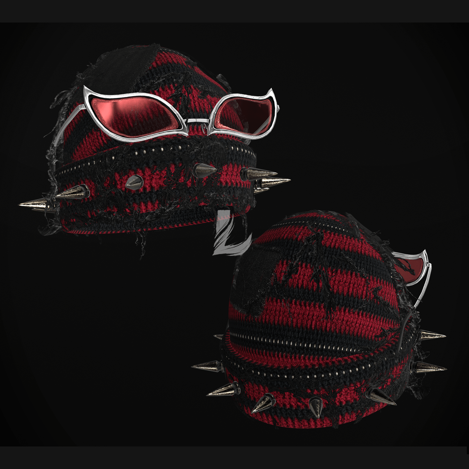 FRAYED BEANIE + GLASSES (Personal and commercial)