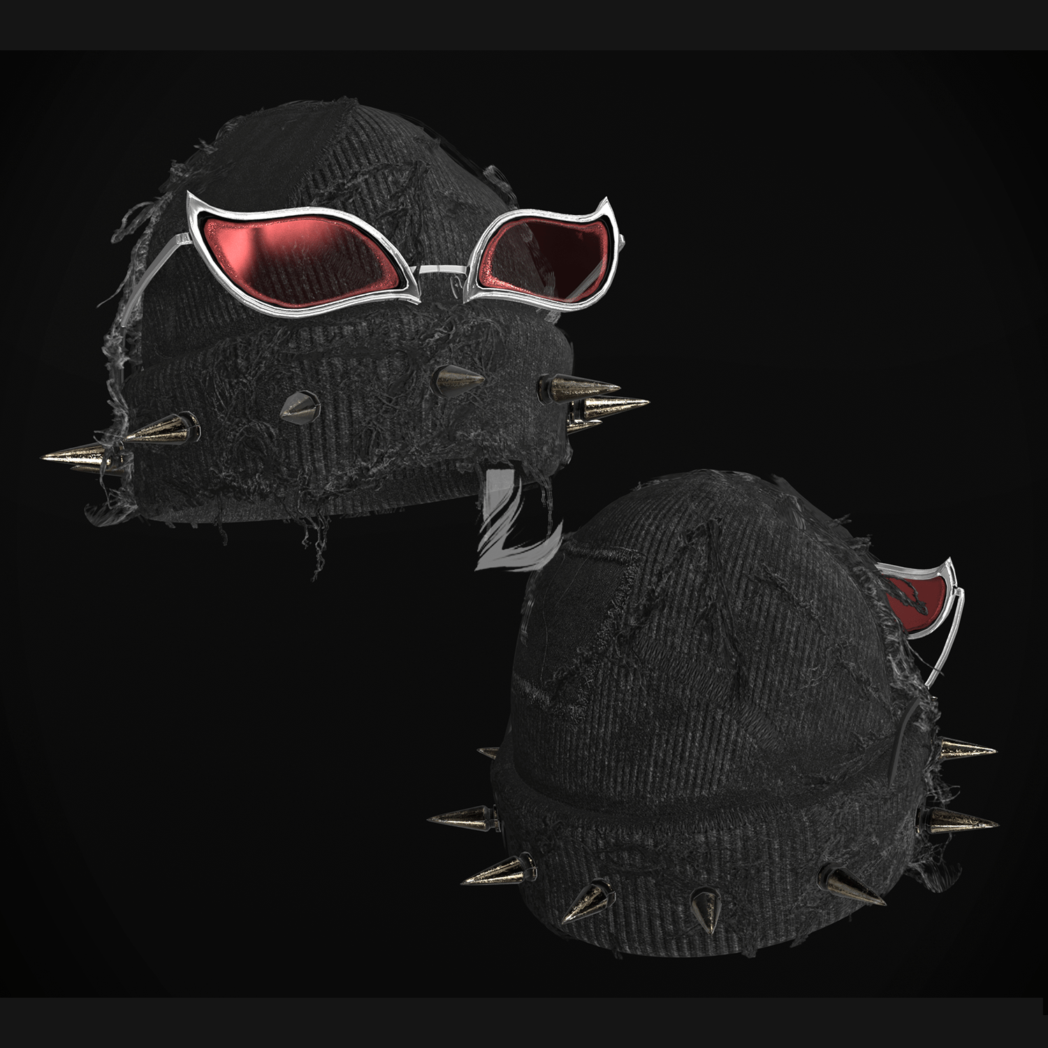 FRAYED BEANIE + GLASSES (Personal and commercial)