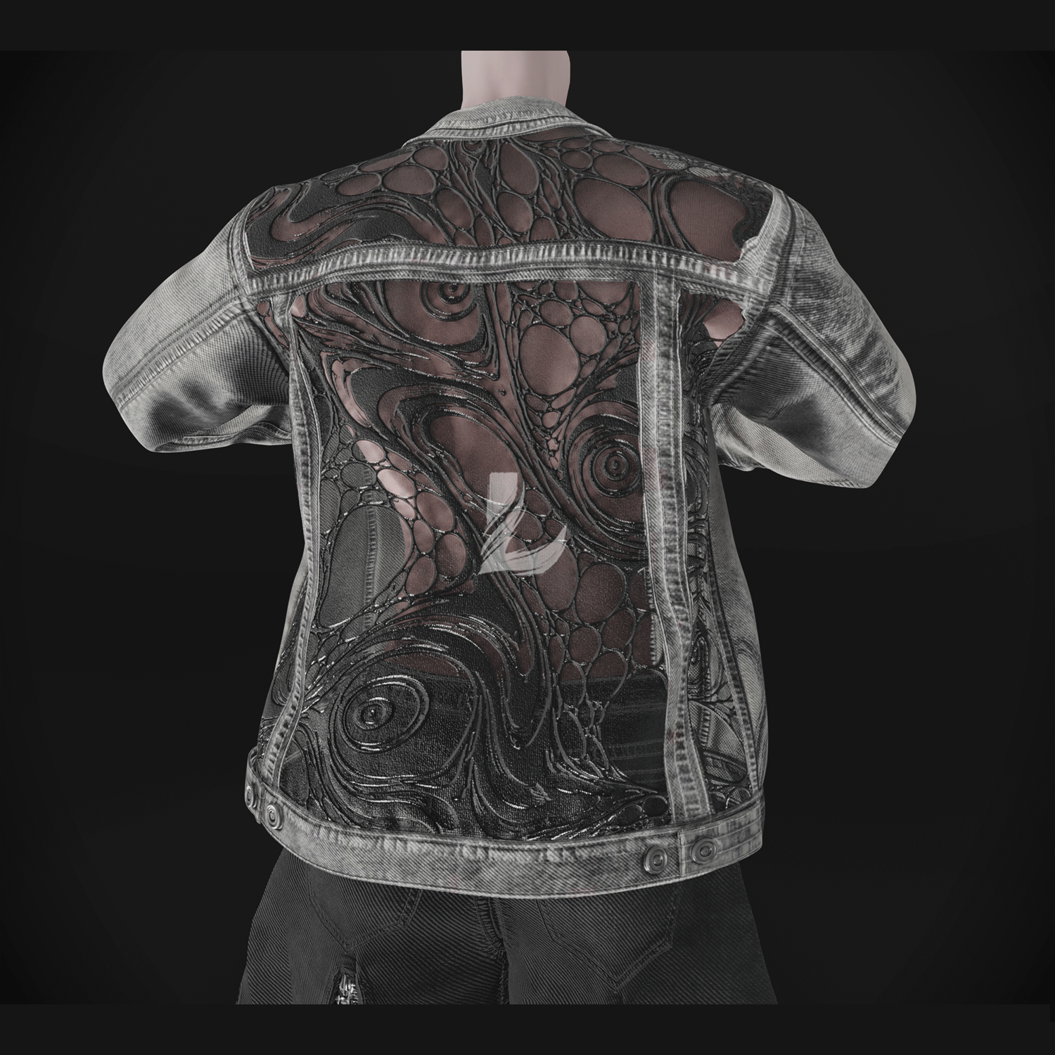 MESH DENIM JACKET - Akii (Personal and Commercial)