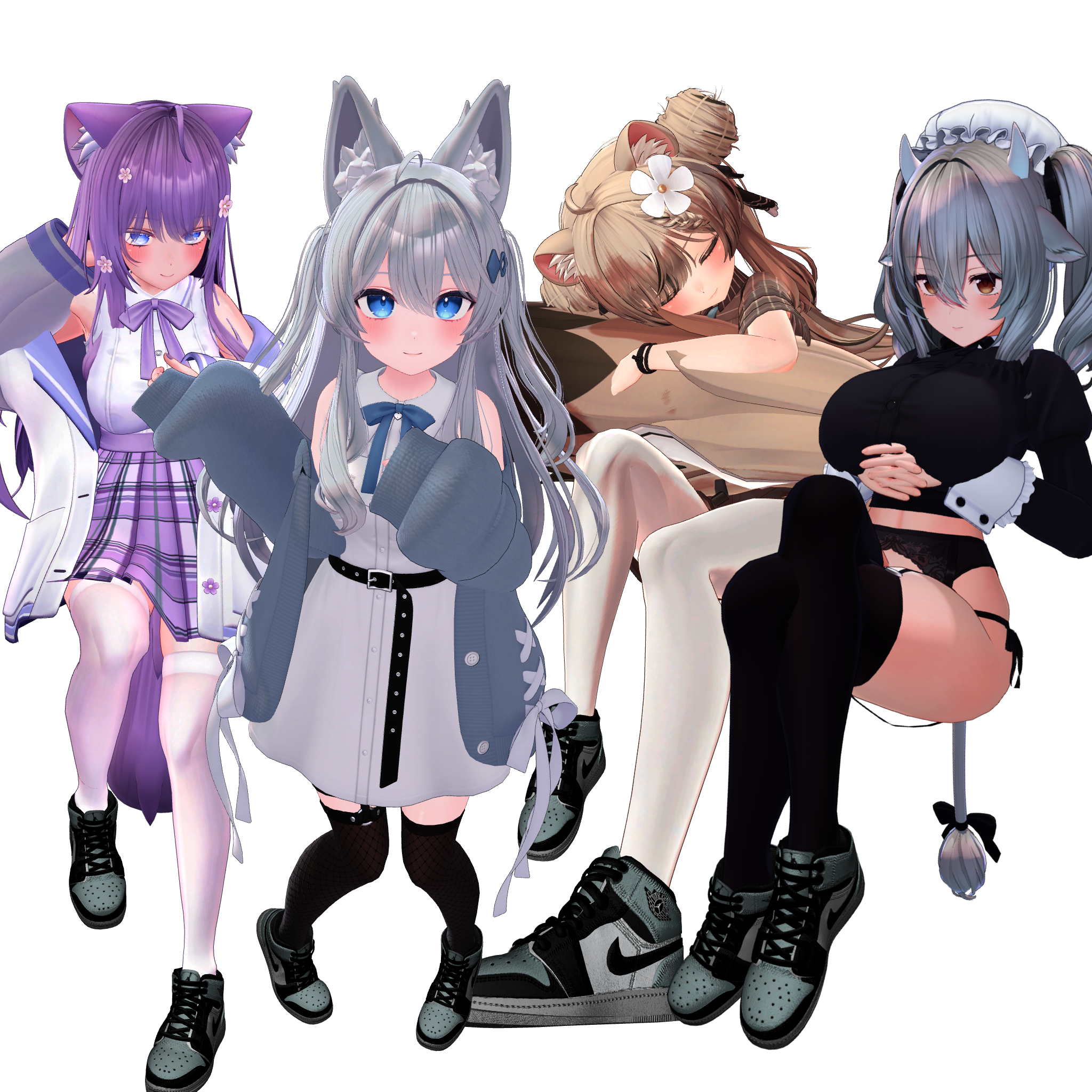 Sneakers jordan for Avatar Manuka, Lime, Airi, Shinano, Sio, Rurune, Moe, Milltina and Rindo