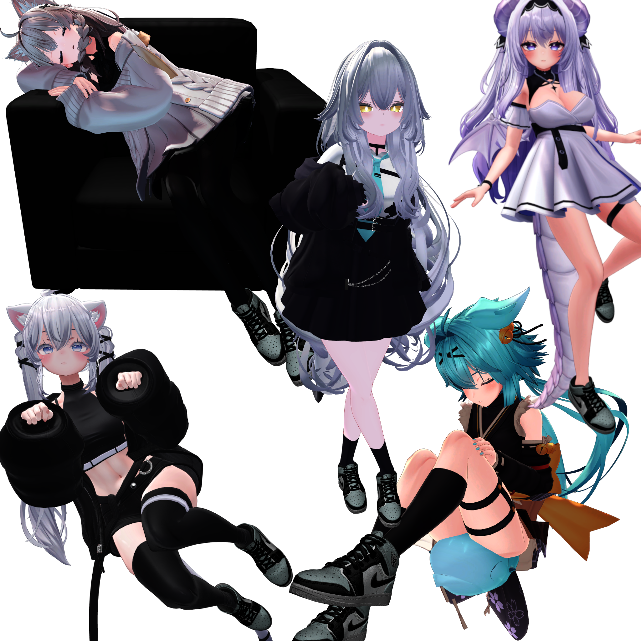 Sneakers jordan for Avatar Manuka, Lime, Airi, Shinano, Sio, Rurune, Moe, Milltina and Rindo