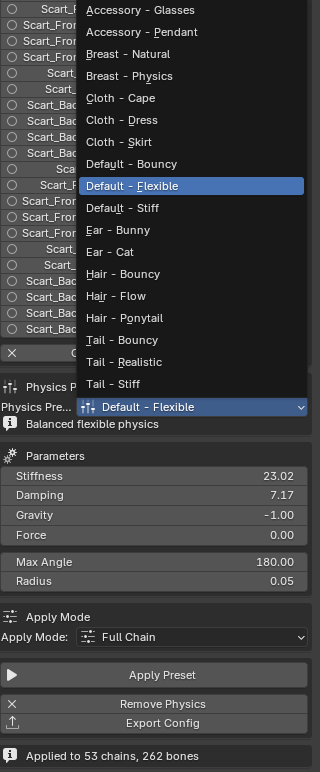 VRChat PhysBone Chain Master