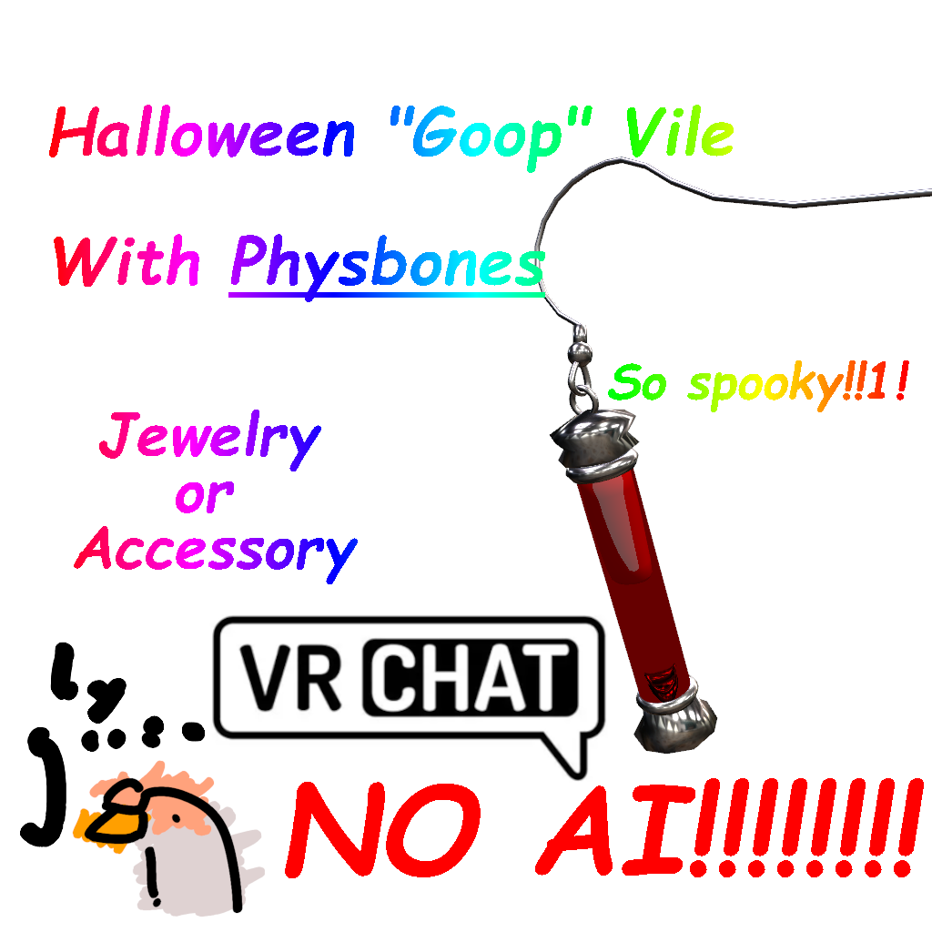 Halloween "Goop" Vile  With Physbones