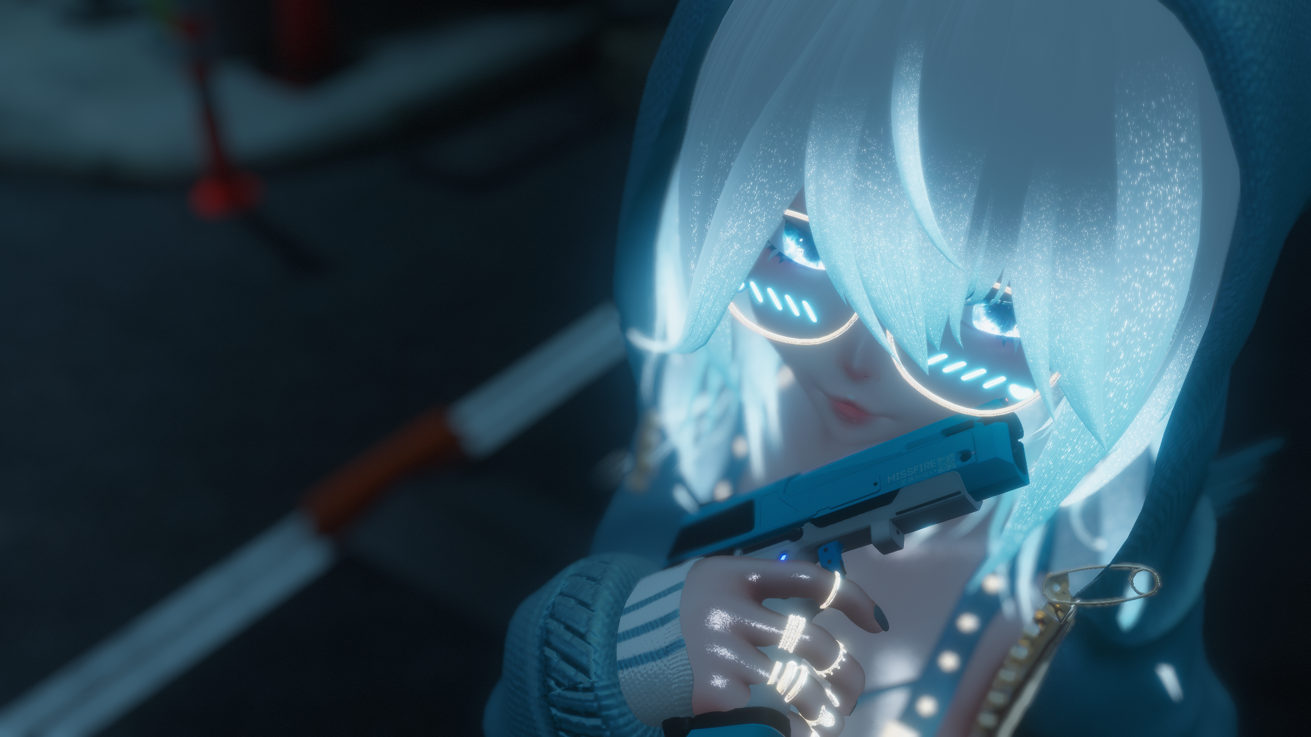 Dual Sci-Fi Plasma Pistols