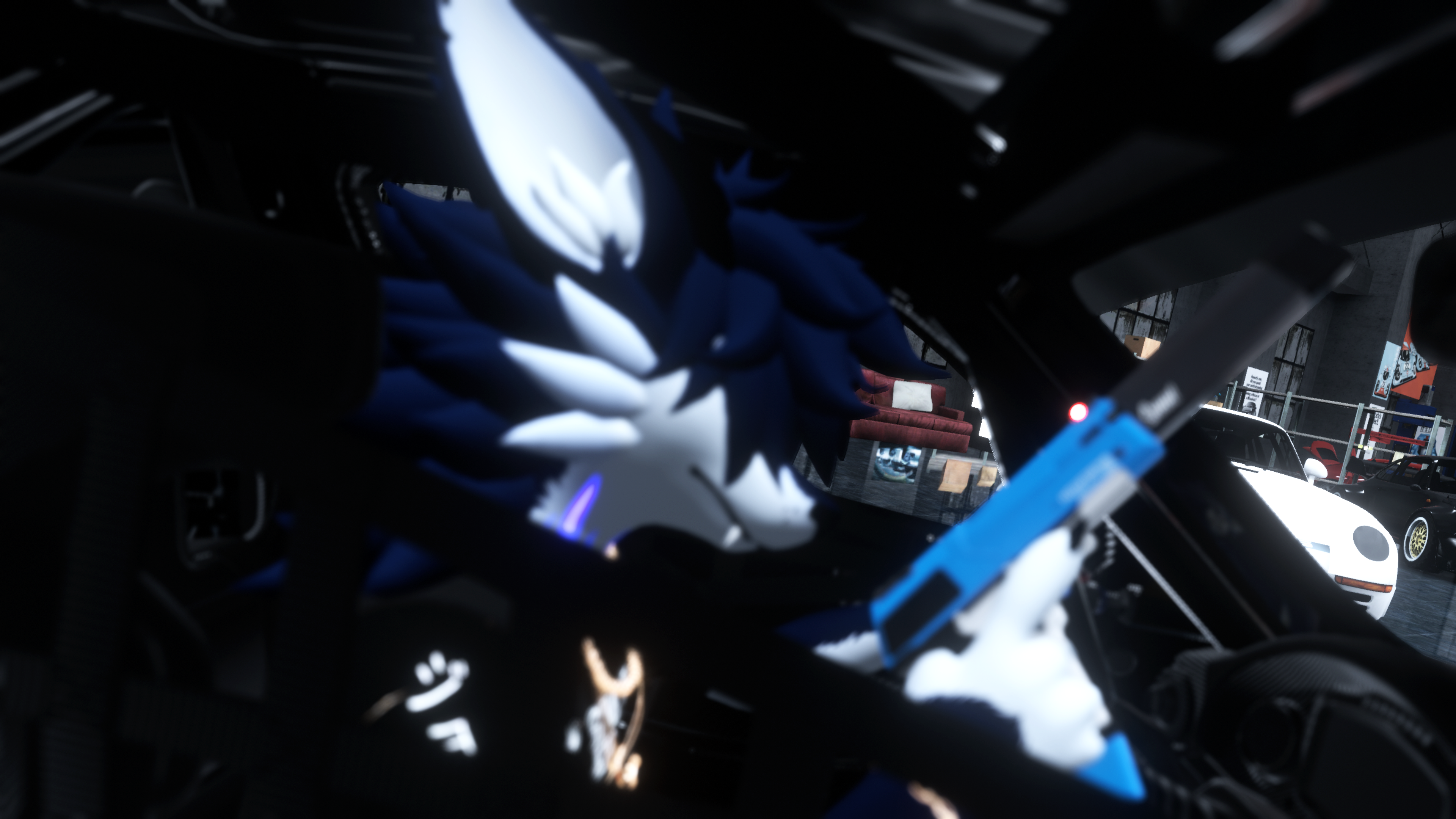 Dual Sci-Fi Plasma Pistols