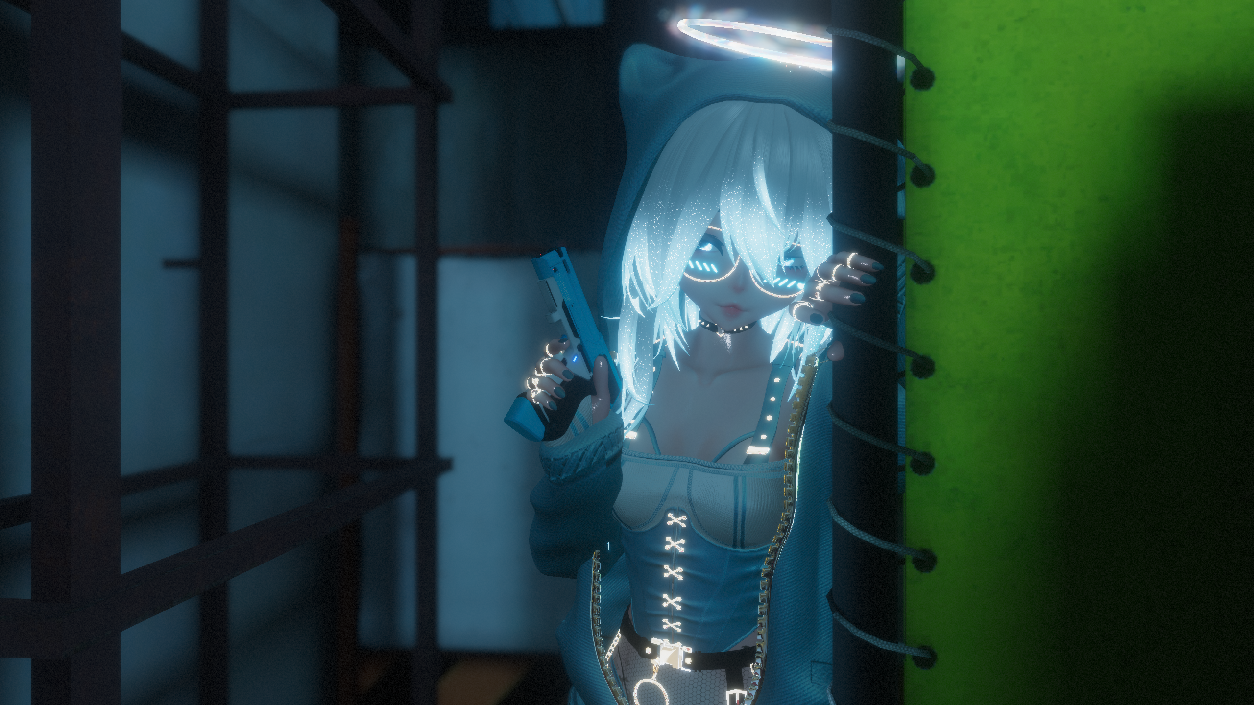 Dual Sci-Fi Plasma Pistols