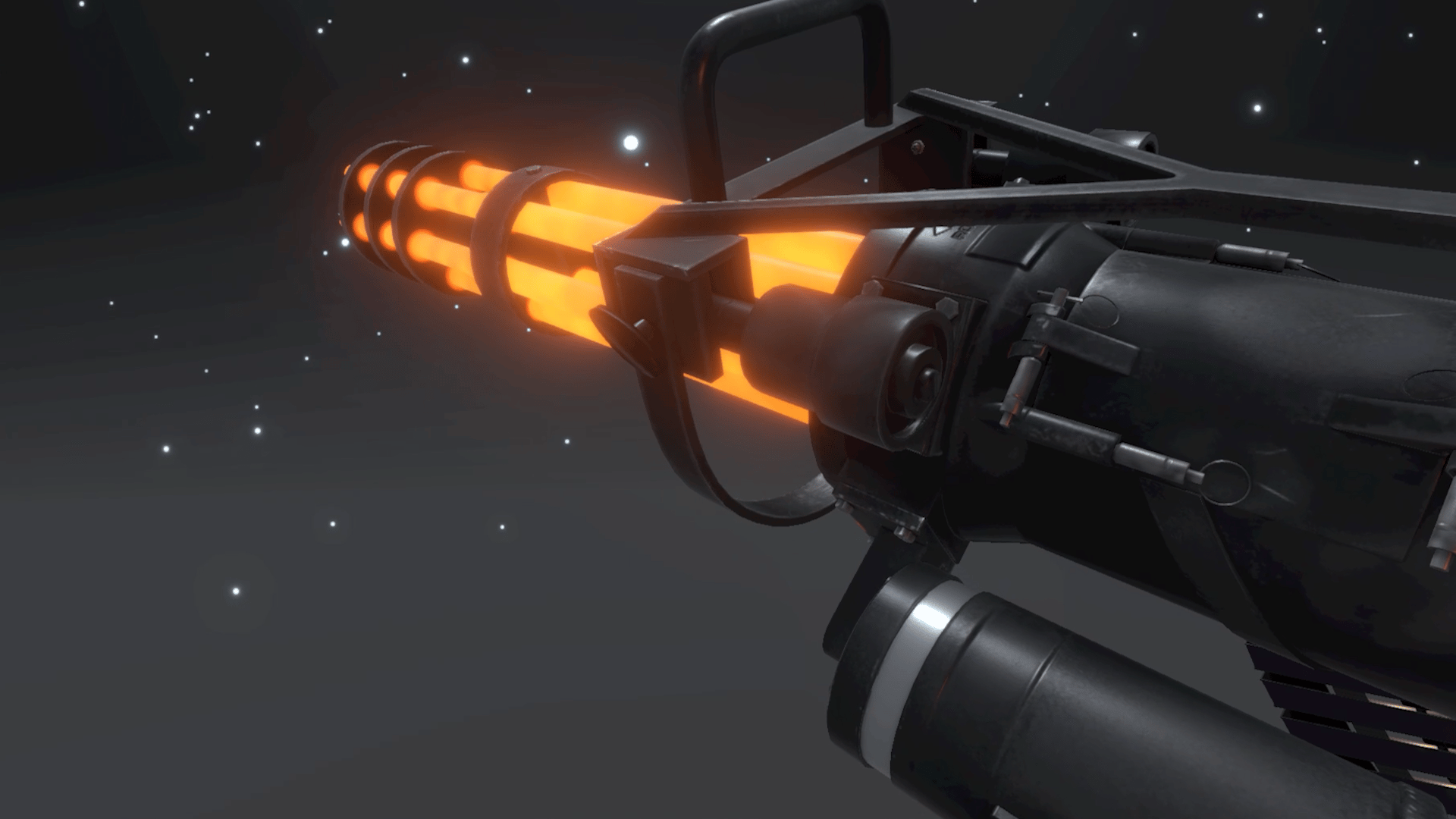 Handheld M-134 Minigun