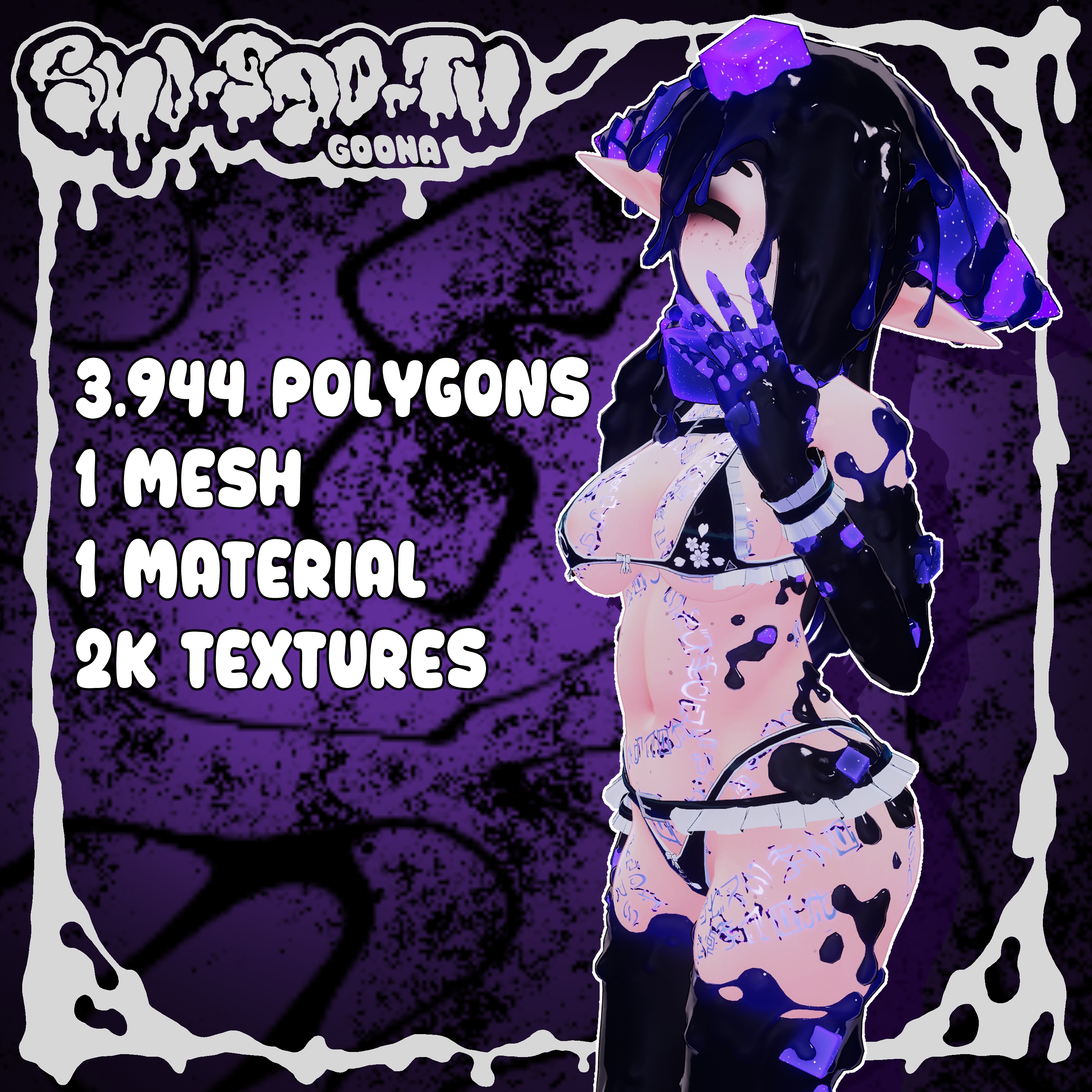 Maid Bikini - Shoggoth - Thicc Catocat