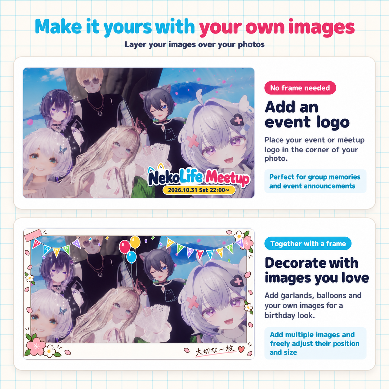 PhotoLife | Custom Photo Frames for VRChat