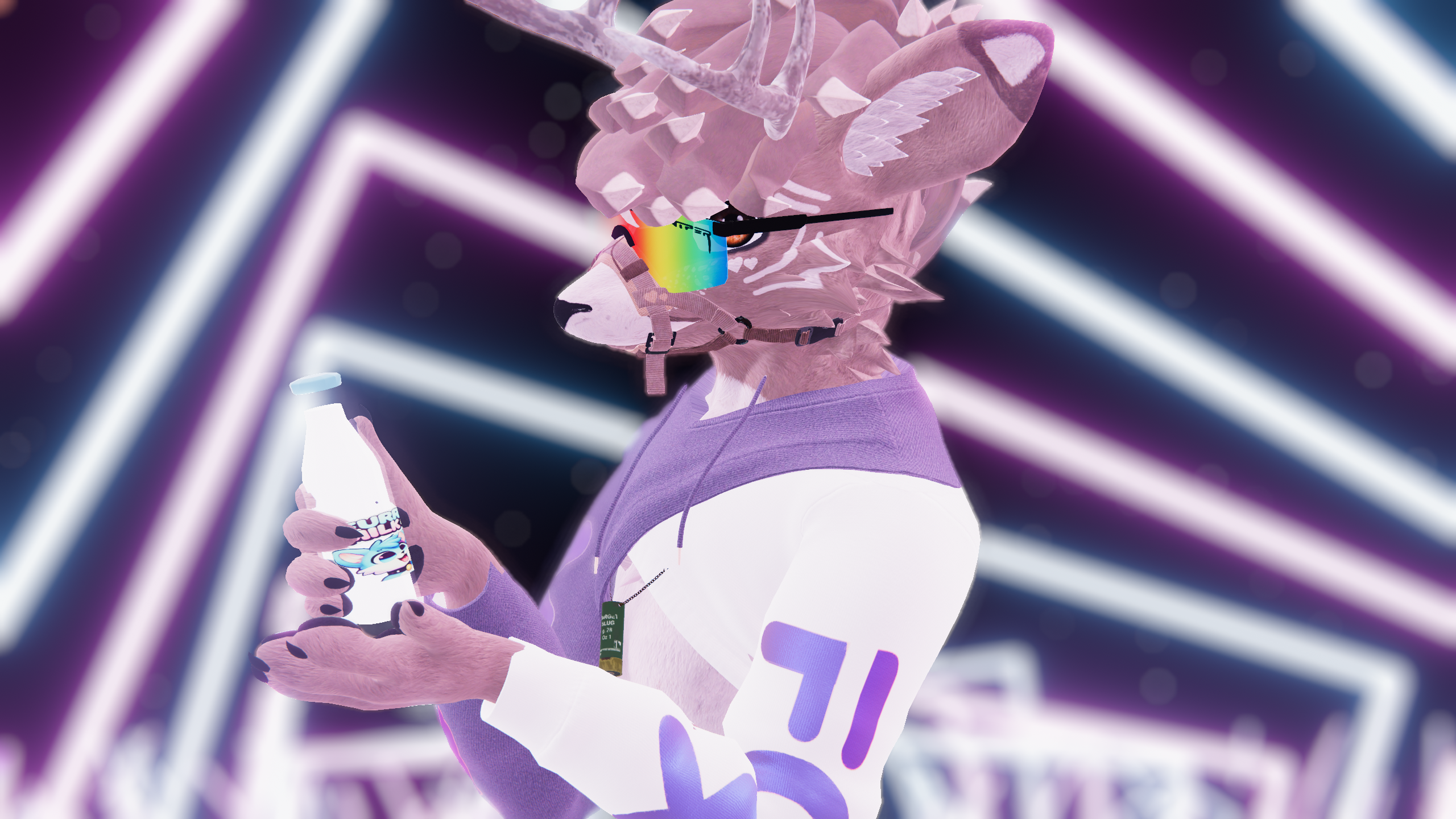 Interactive Furry Milk Bottle