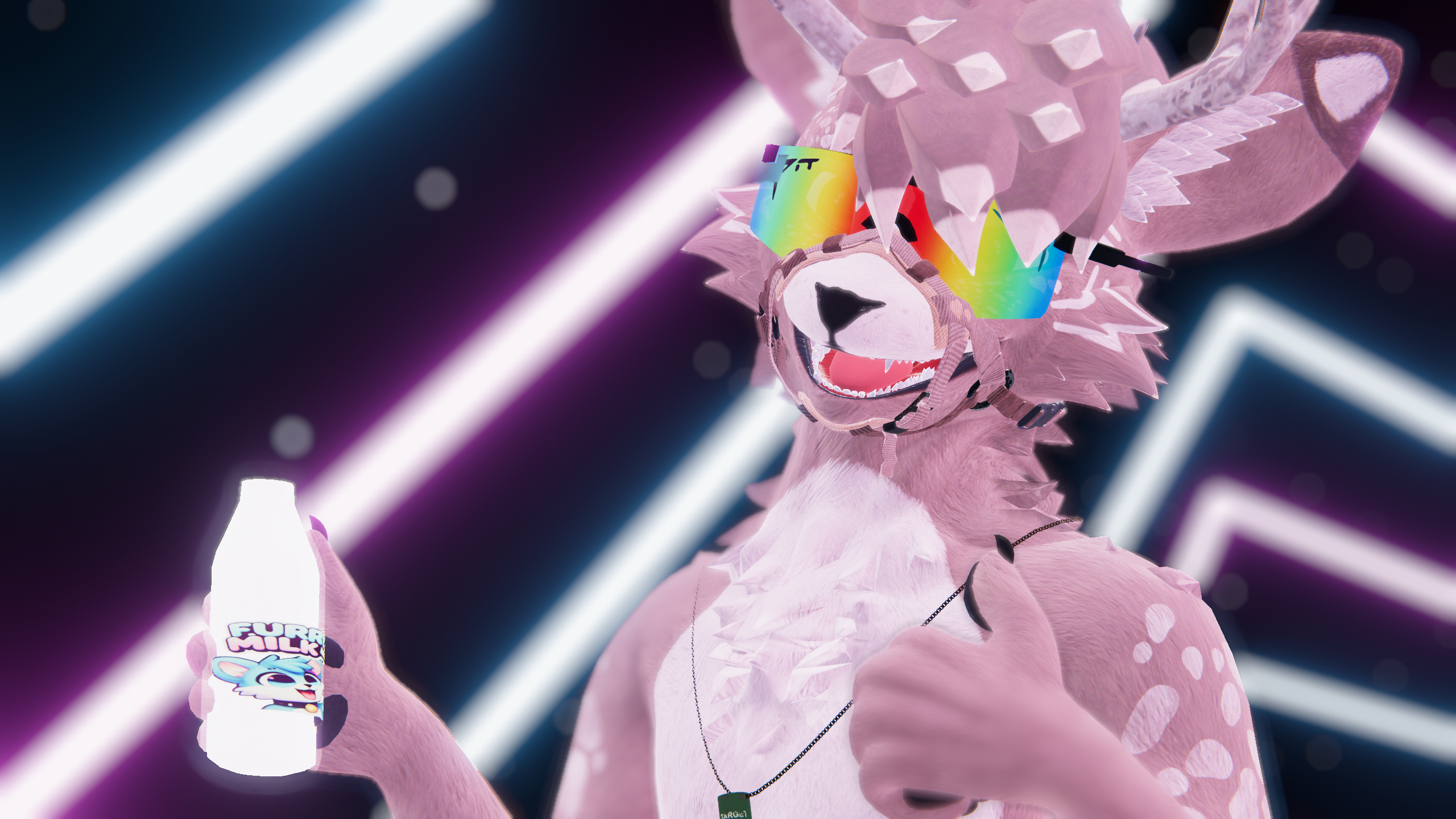Interactive Furry Milk Bottle