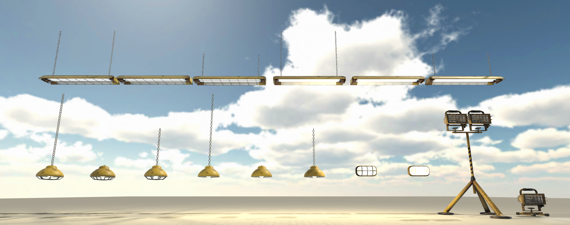 Industrial Lamp Asset Pack