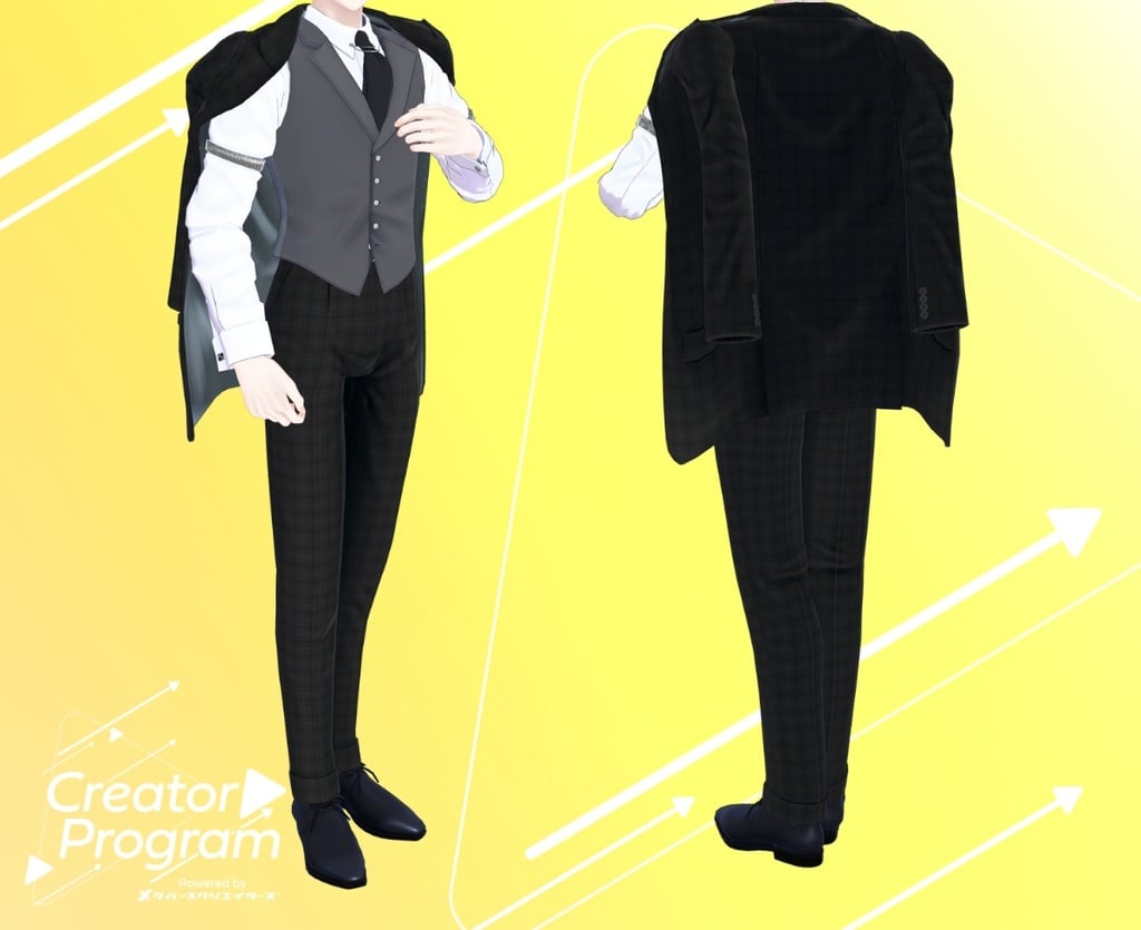 Elegant Drape Suit Set / CP1
