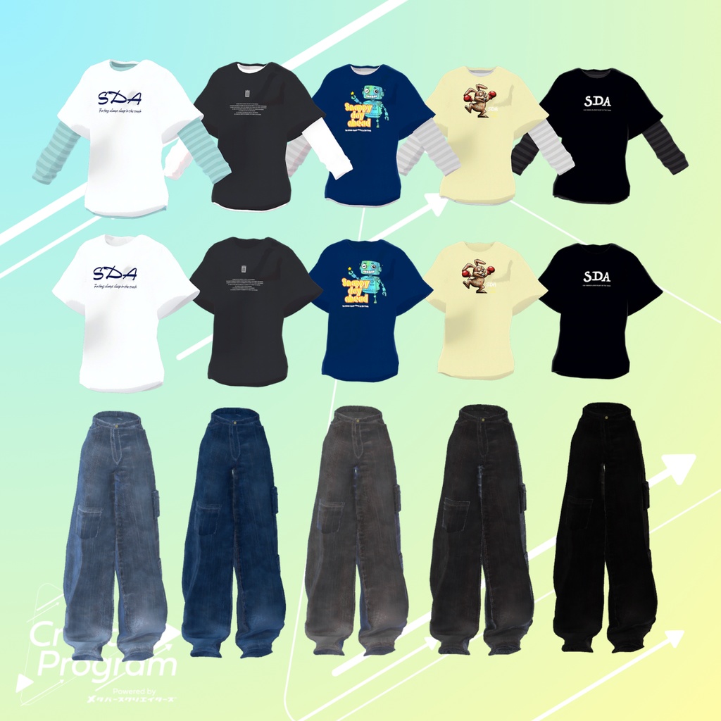 SnappyDayAhead Casual T-shirt & Jeans set / CP9