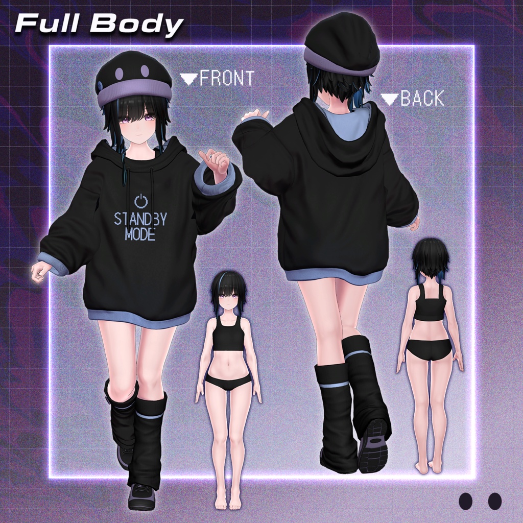 YUI - Original 3D Model for VRChat #釉依3D #YUI3D / AC4