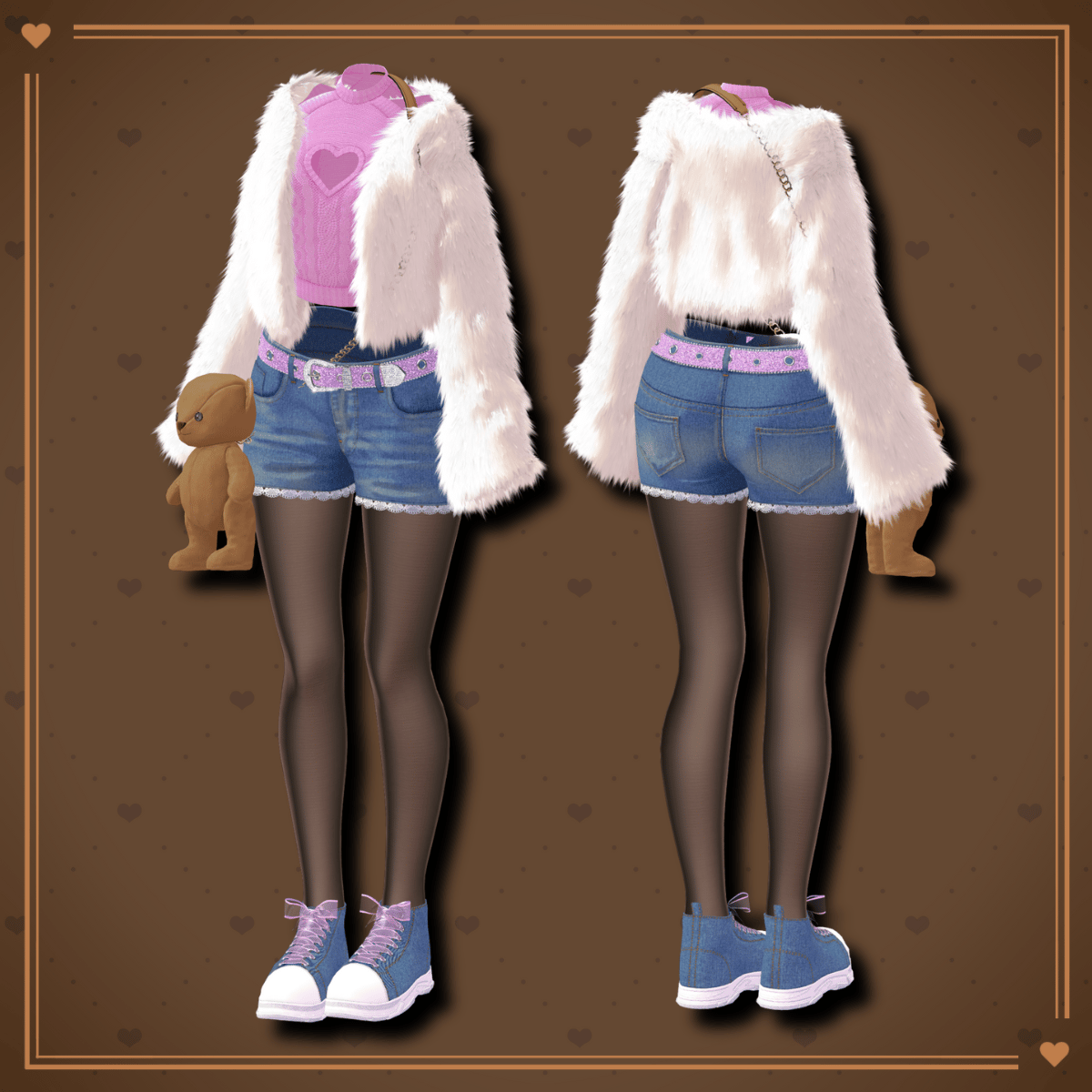 SugarDripFuzzy +Teddy bear bag included! / CP33