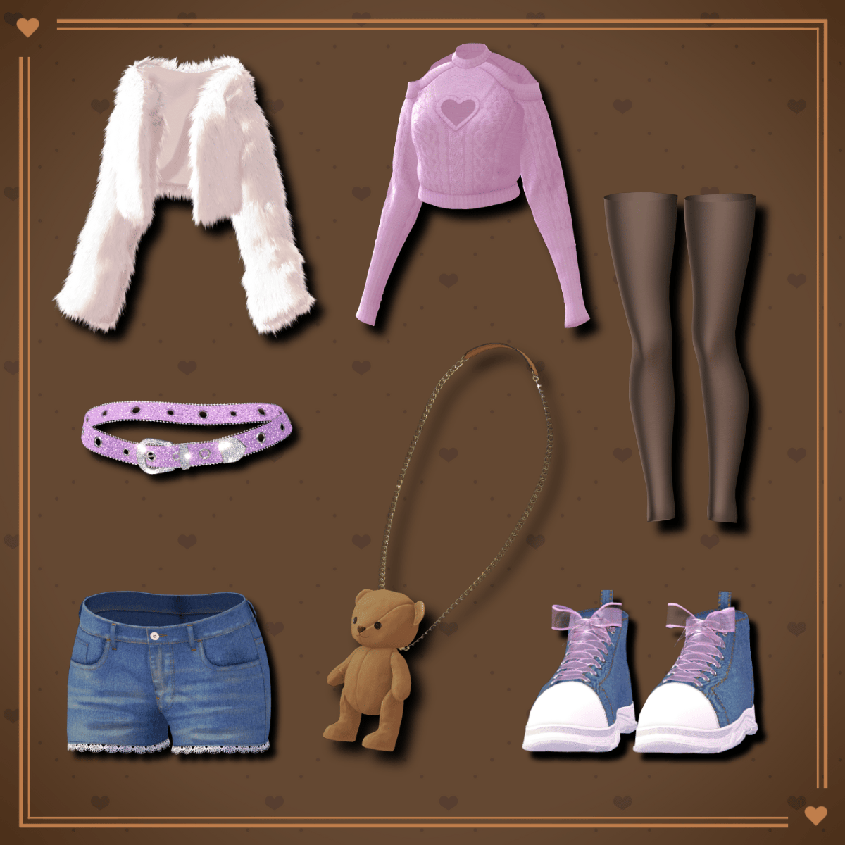 SugarDripFuzzy +Teddy bear bag included! / CP33