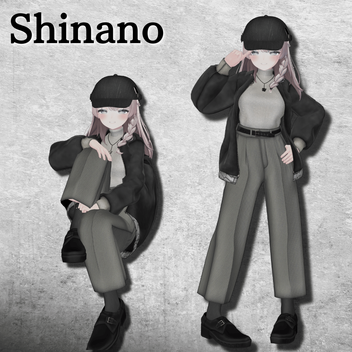 City winter street Coordination - VRChat Women's Clothing / CP32