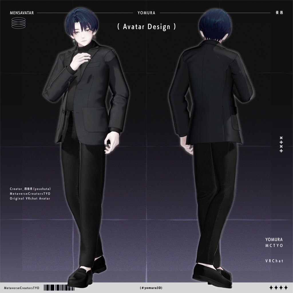 Yomura - Original 3D Model for VRChat (VRC Avatar) #夜邑3D #Yomura3D / AC6