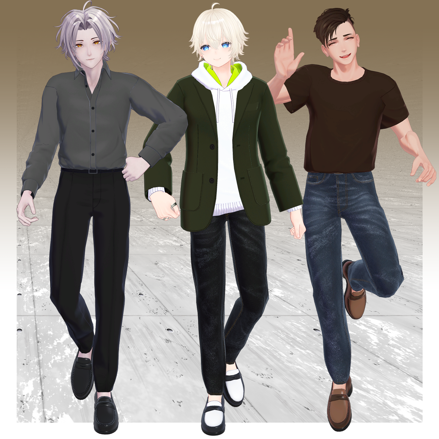 TRAD WEAR SET - VRChat Men's Clothing / CP1