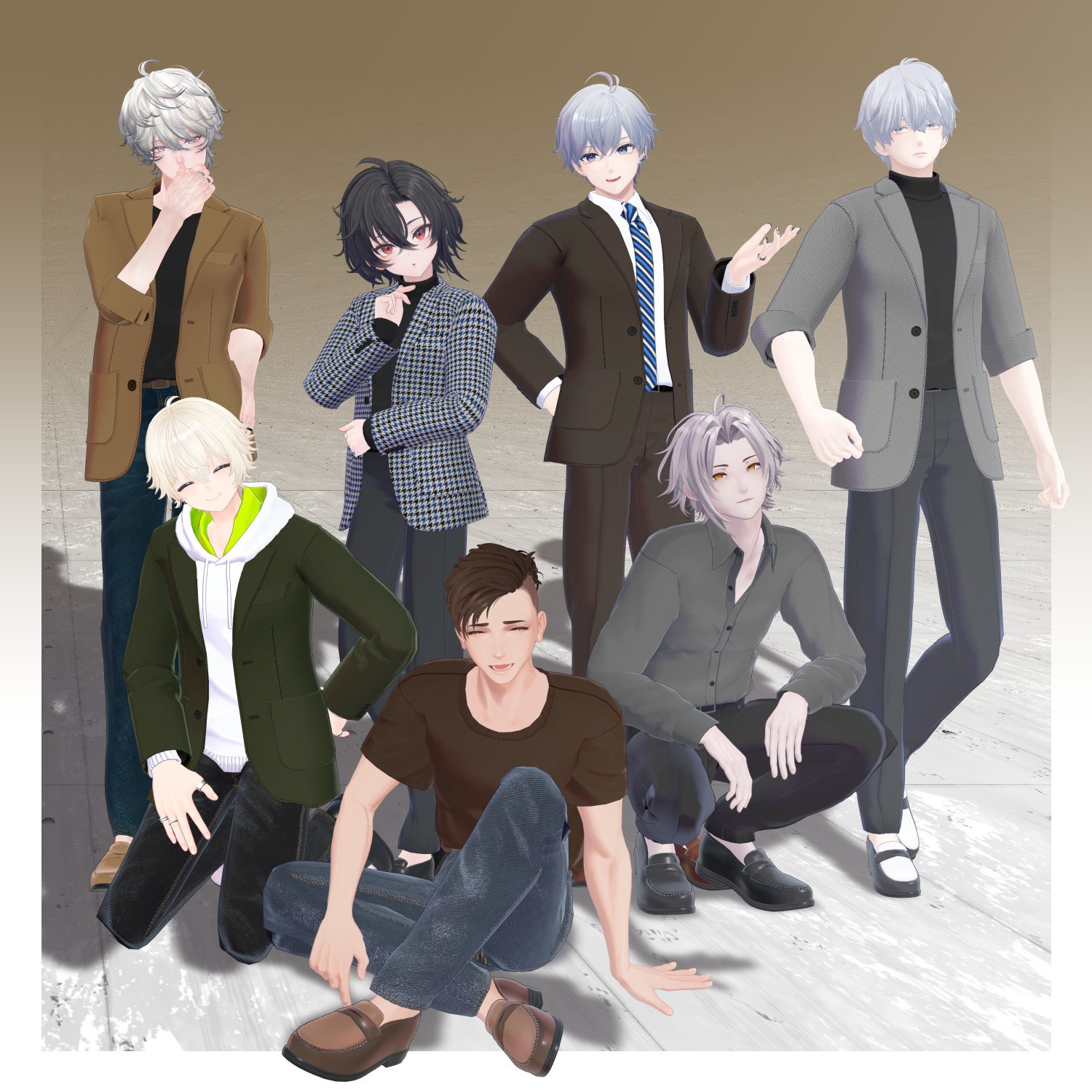 TRAD WEAR SET - VRChat Men's Clothing / CP1