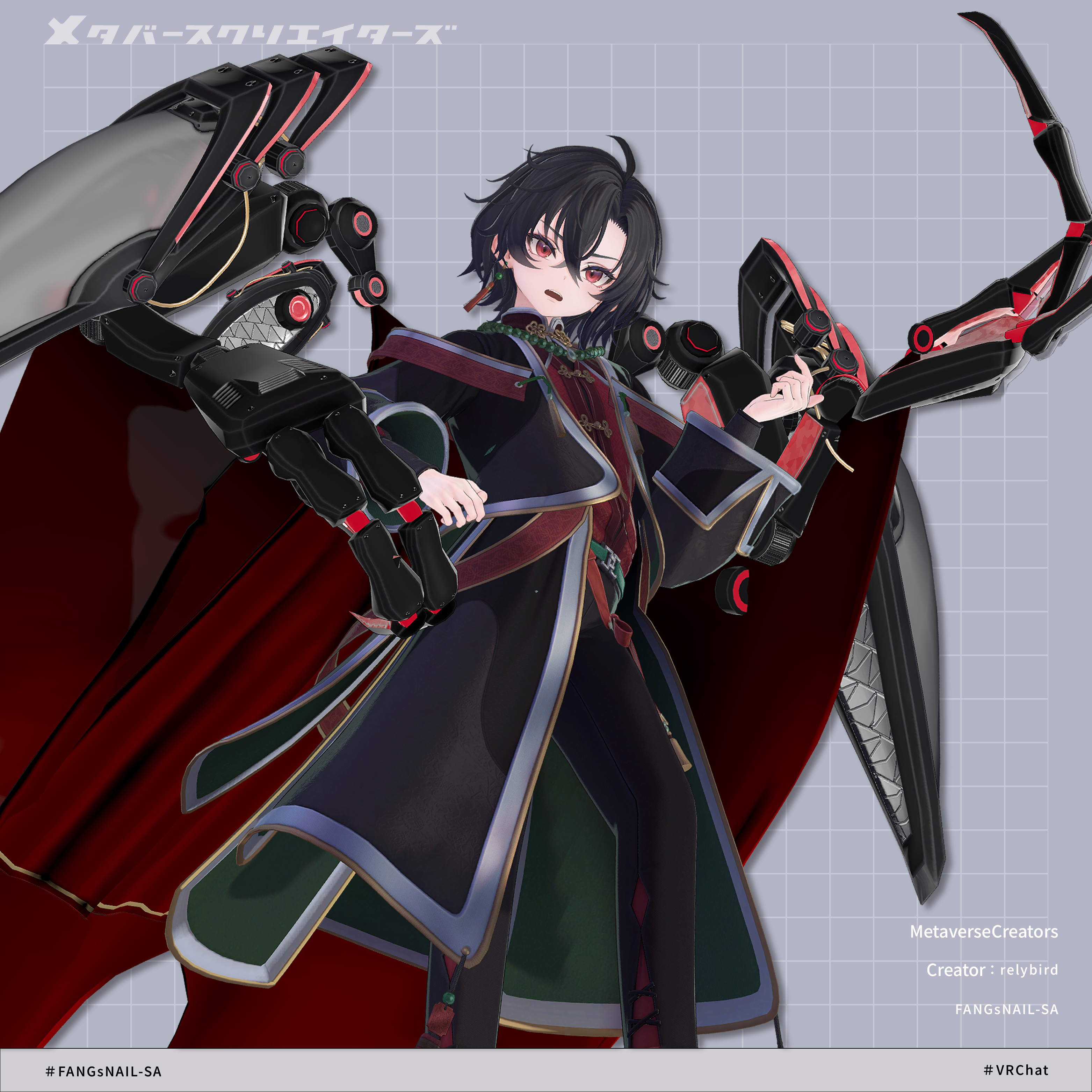 FANGsNAIL-SA - VRChat Gimmicky Avatar Accessory / CP43