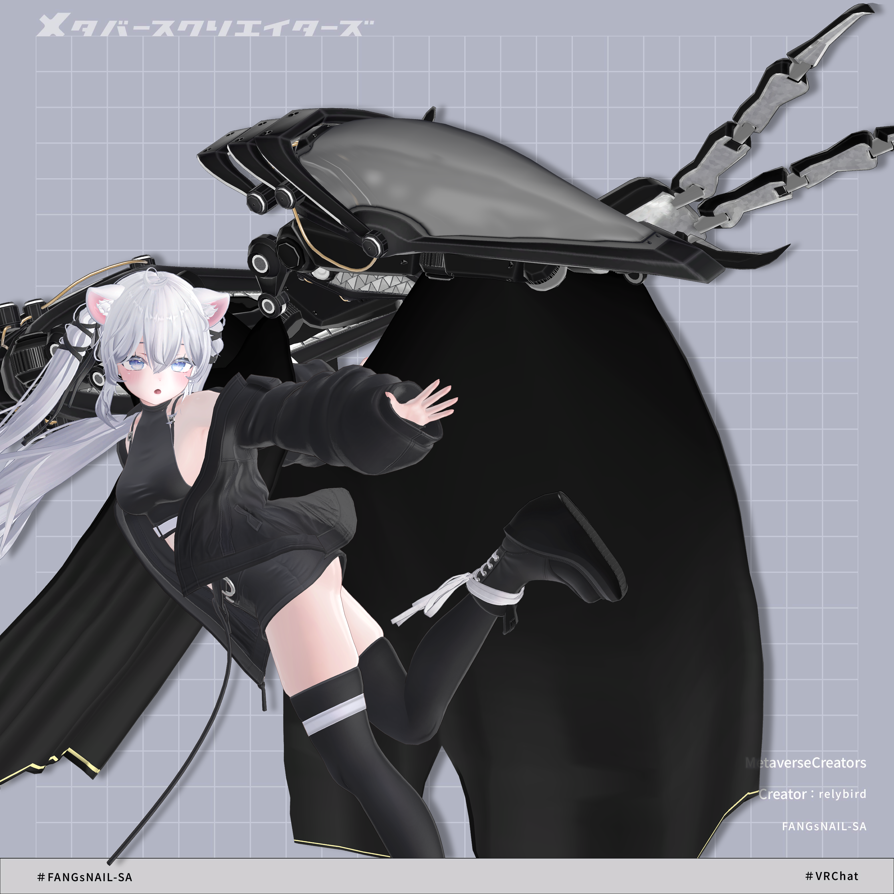 FANGsNAIL-SA - VRChat Gimmicky Avatar Accessory / CP43