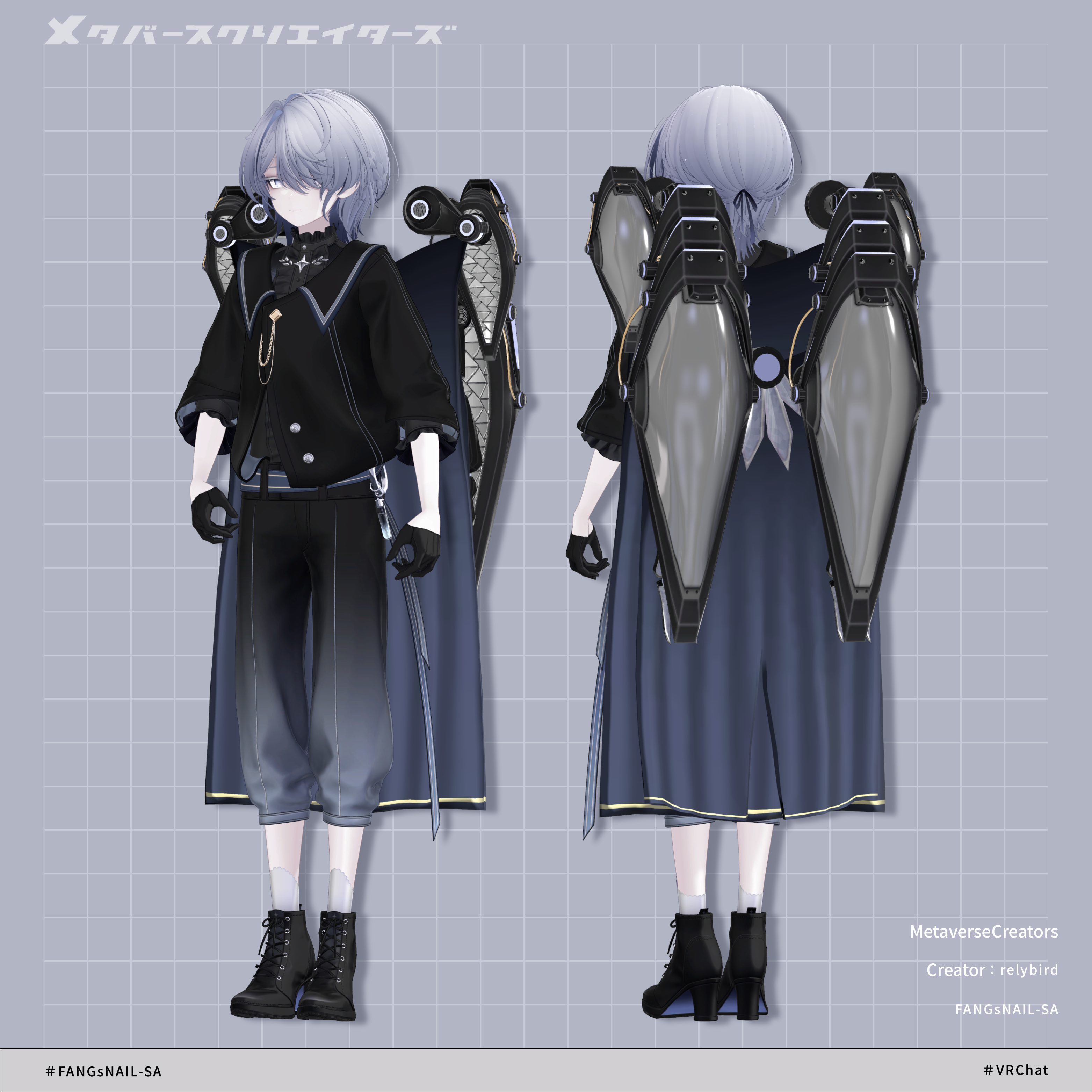 FANGsNAIL-SA - VRChat Gimmicky Avatar Accessory / CP43