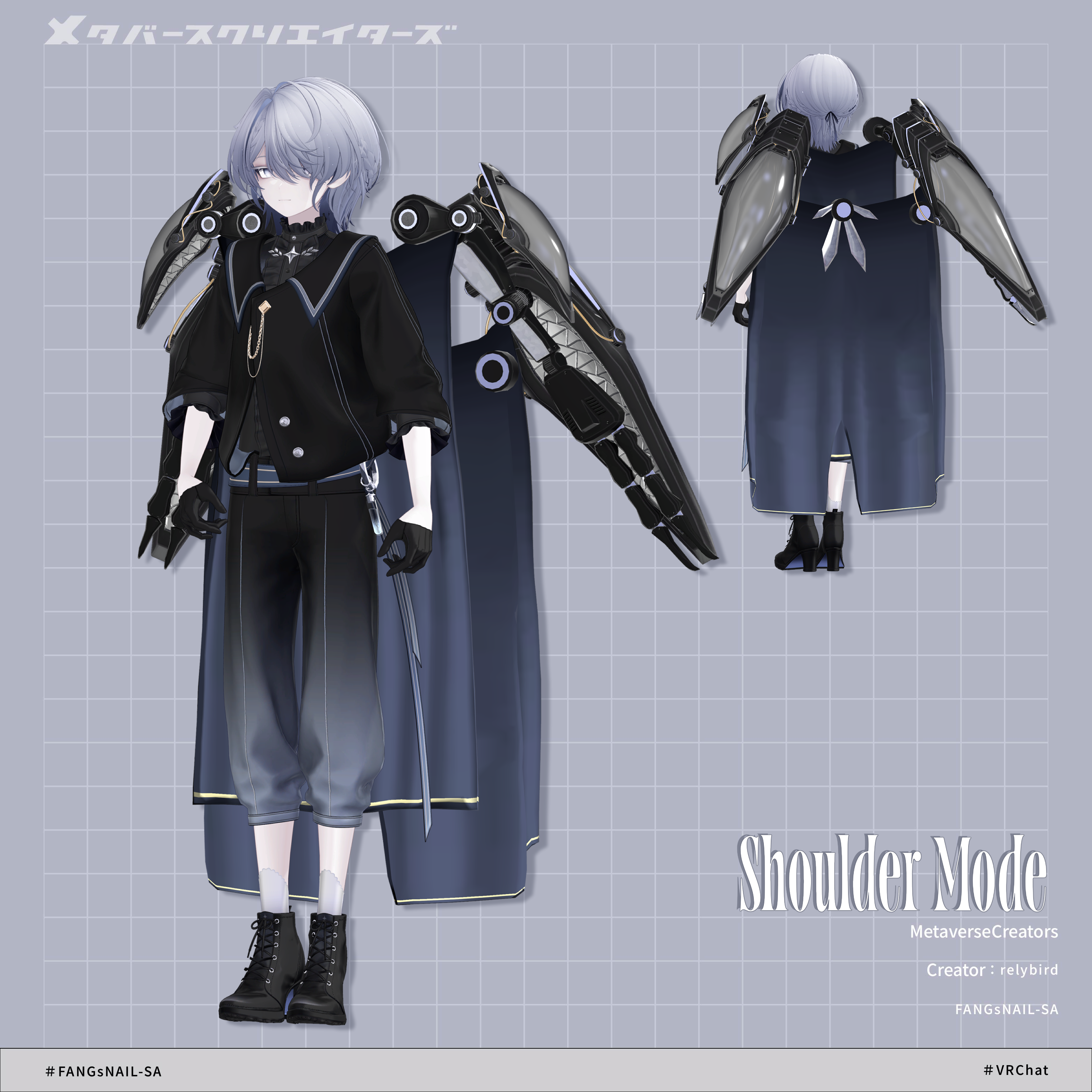 FANGsNAIL-SA - VRChat Gimmicky Avatar Accessory / CP43