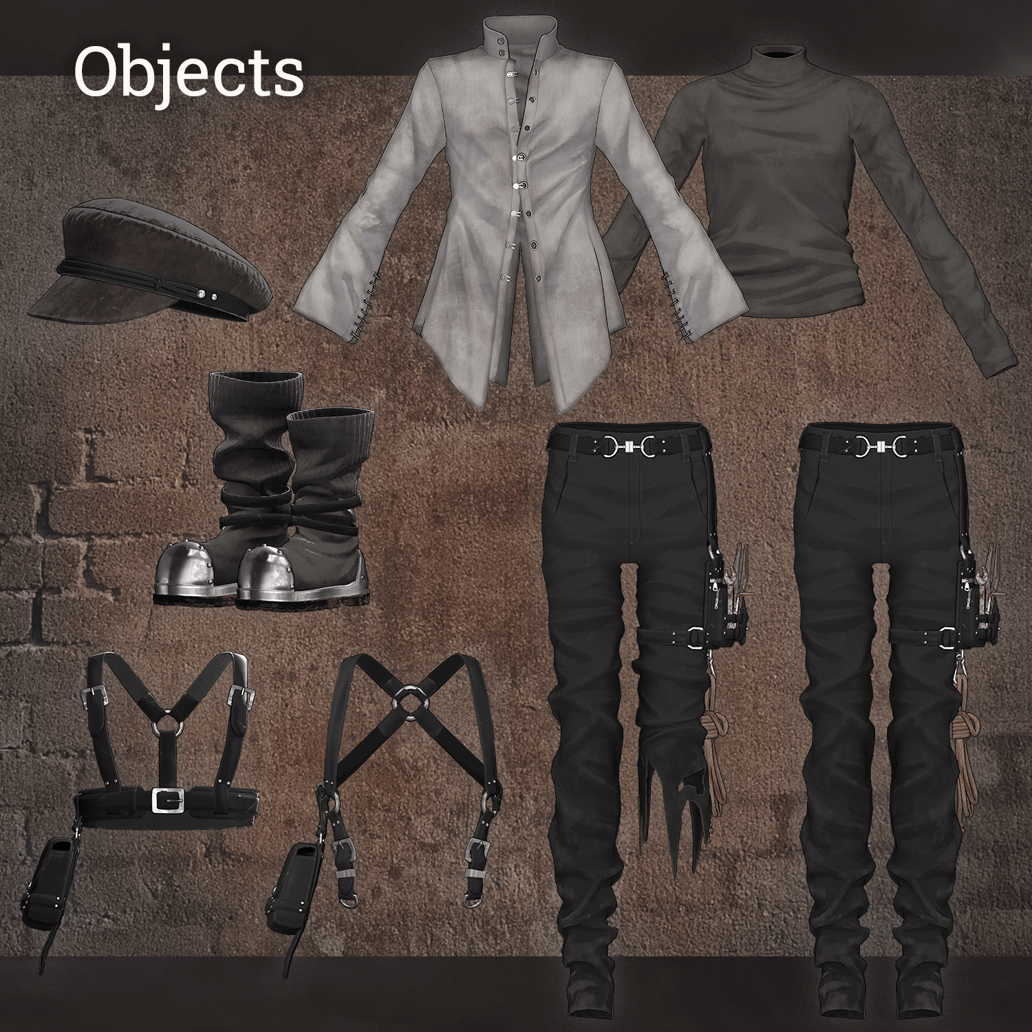 The Dustworker-  VRChat Men's Clothing / CP7