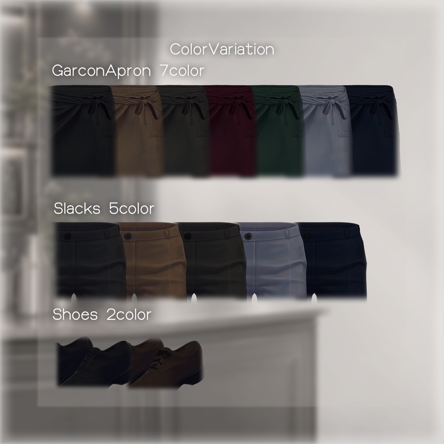 Counter Work Set - VRChat Men's Clothing / CP58