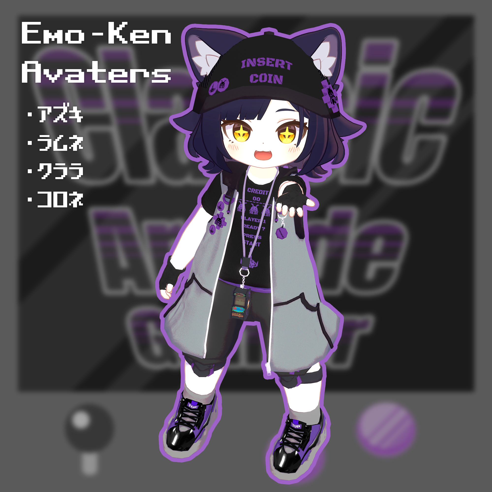 Old-School Arcade Gamer - VRChat Women's Clothing / CP46