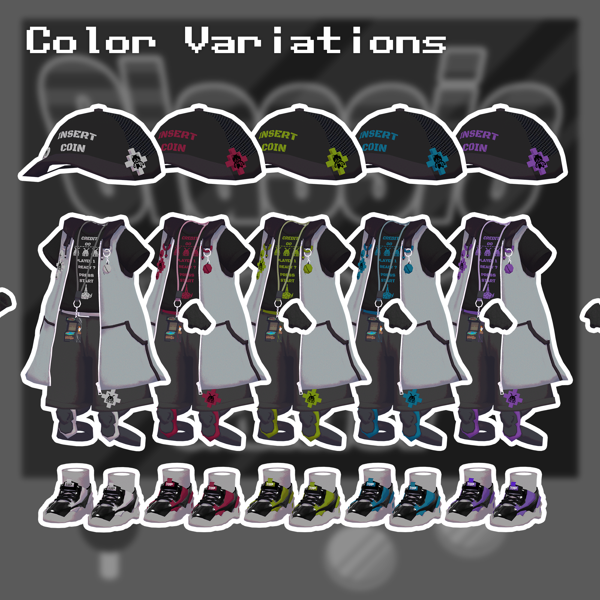 Old-School Arcade Gamer - VRChat Women's Clothing / CP46