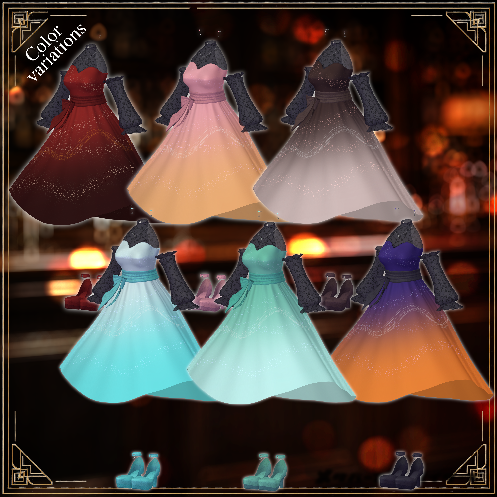 ✨Free Item Included✨MoonlitCocktail - VRChat Women's Clothing / CP59