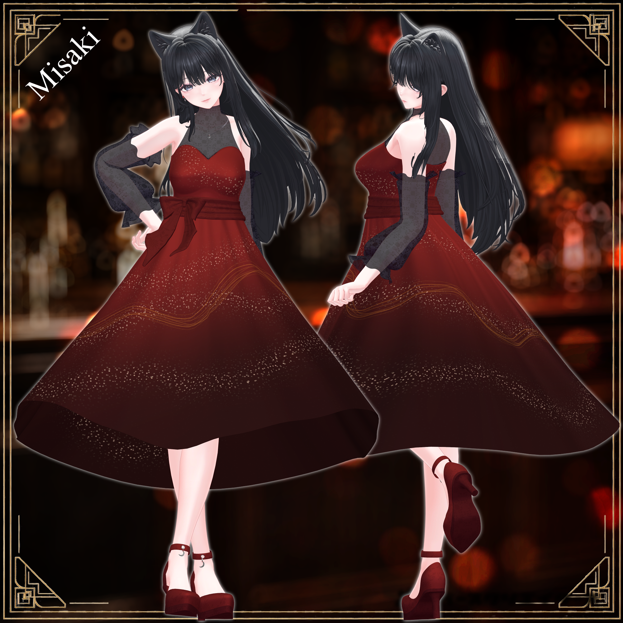 ✨Free Item Included✨MoonlitCocktail - VRChat Women's Clothing / CP59