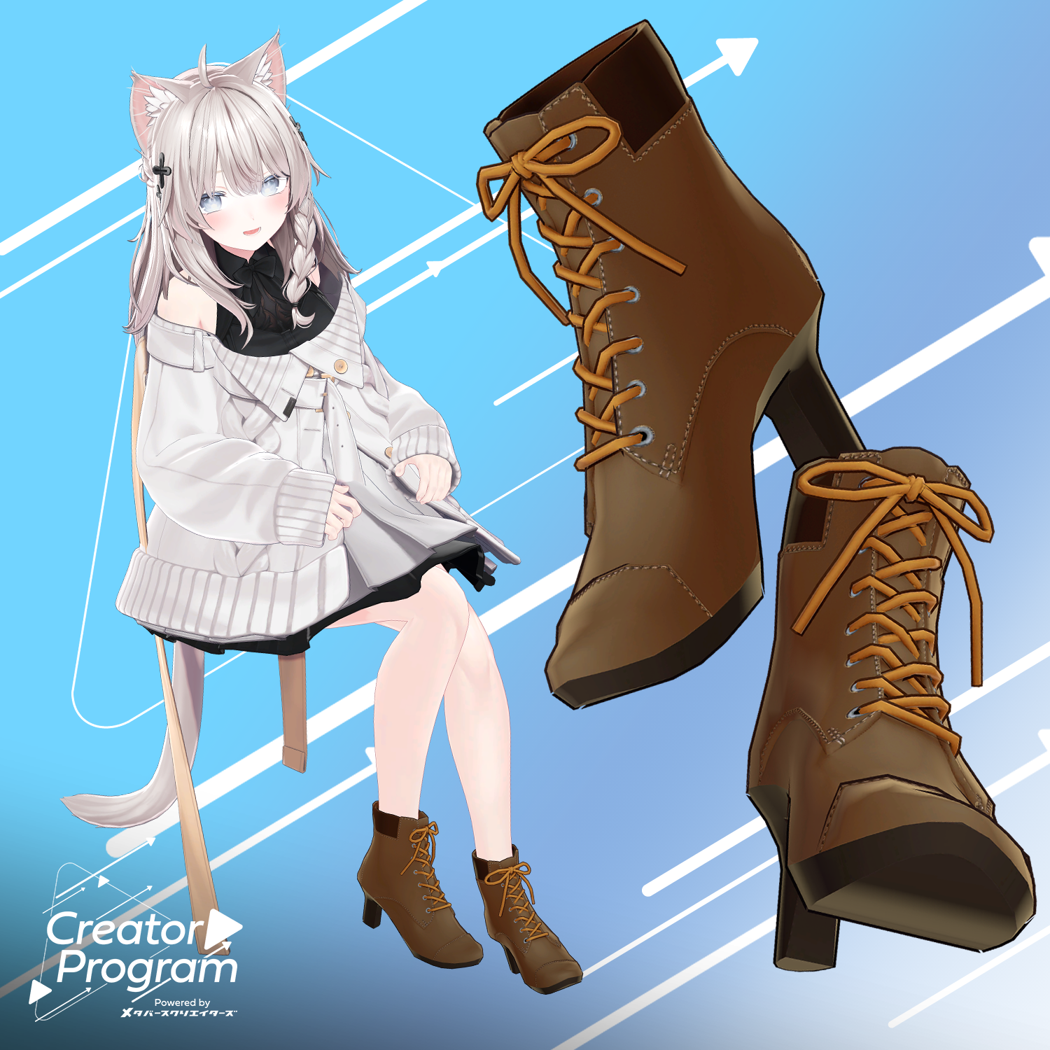 ✨Free✨ Free_ShortBoots - VRChat Women's Boots / CP1