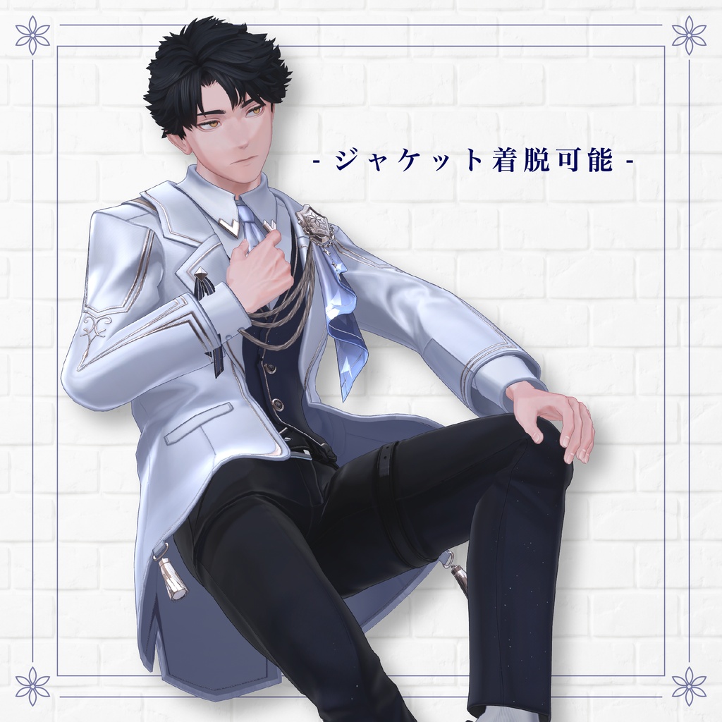 Ryouga - Original 3D Model for VRChat (VRC Avatar) #凌岈3D #Ryouga3D / AC10