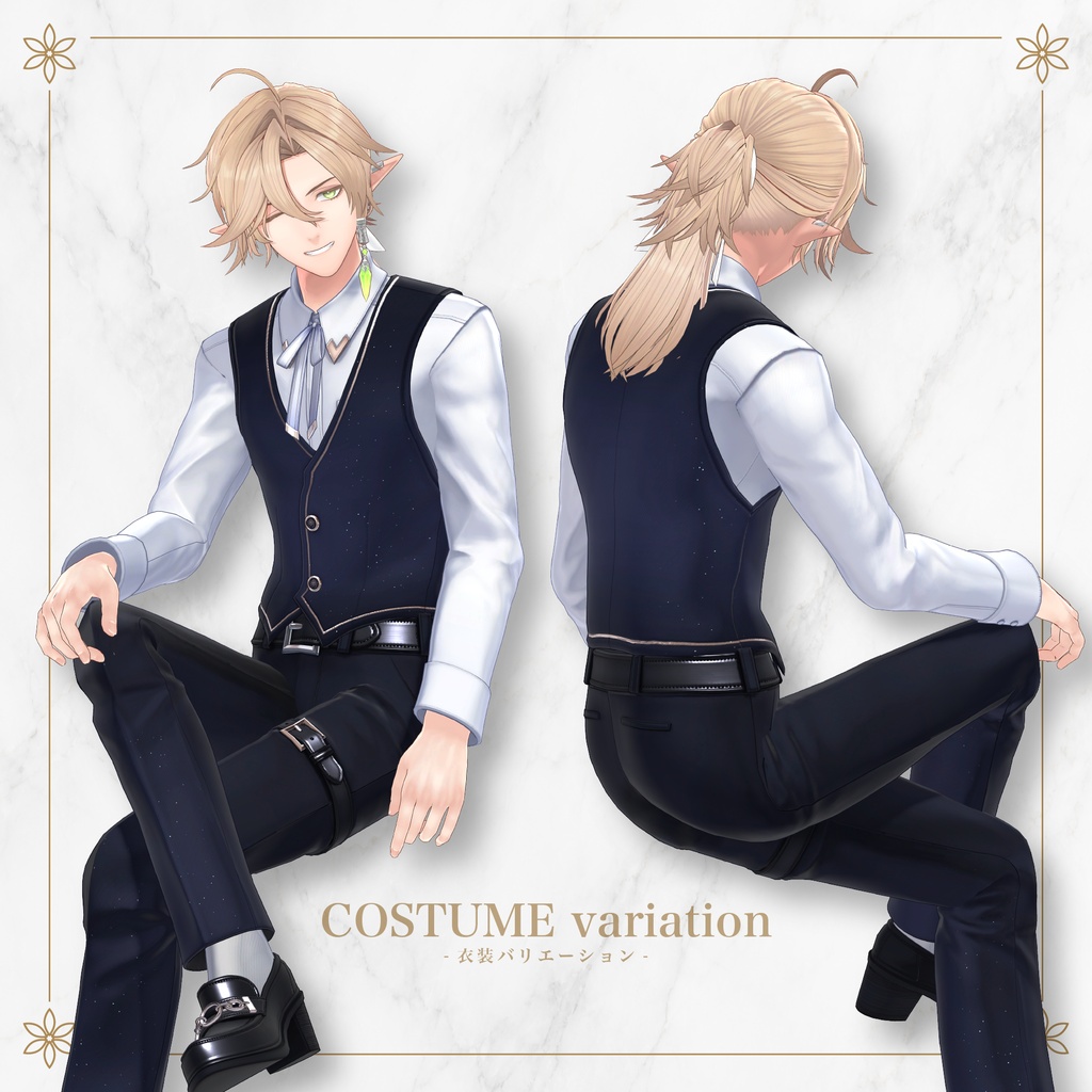 Seiru - Original 3D Model for VRChat (VRC Avatar) #翠琉3D #Seiru3D / AC9