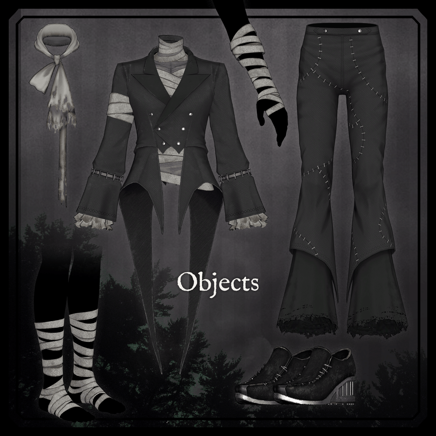 Unburied Tailcoat - VRChat Men's Clothing / CP7